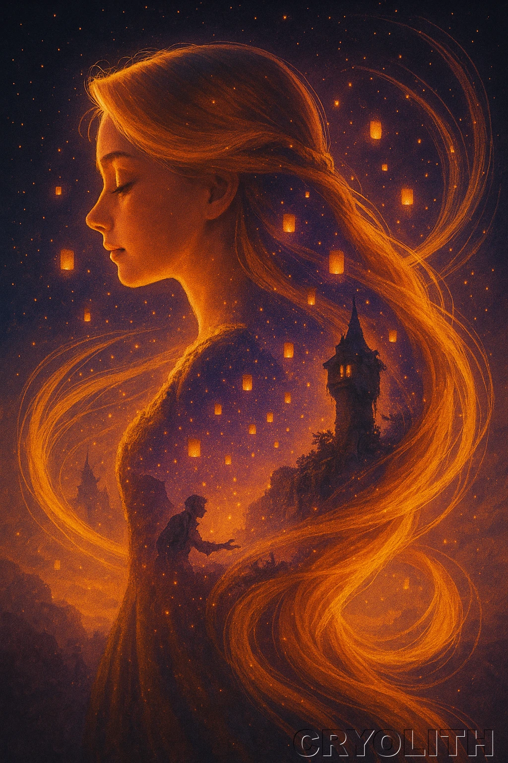 Rapunzel's Dream Illuminated - Echoes of Pop Culture artwork by Cryolith