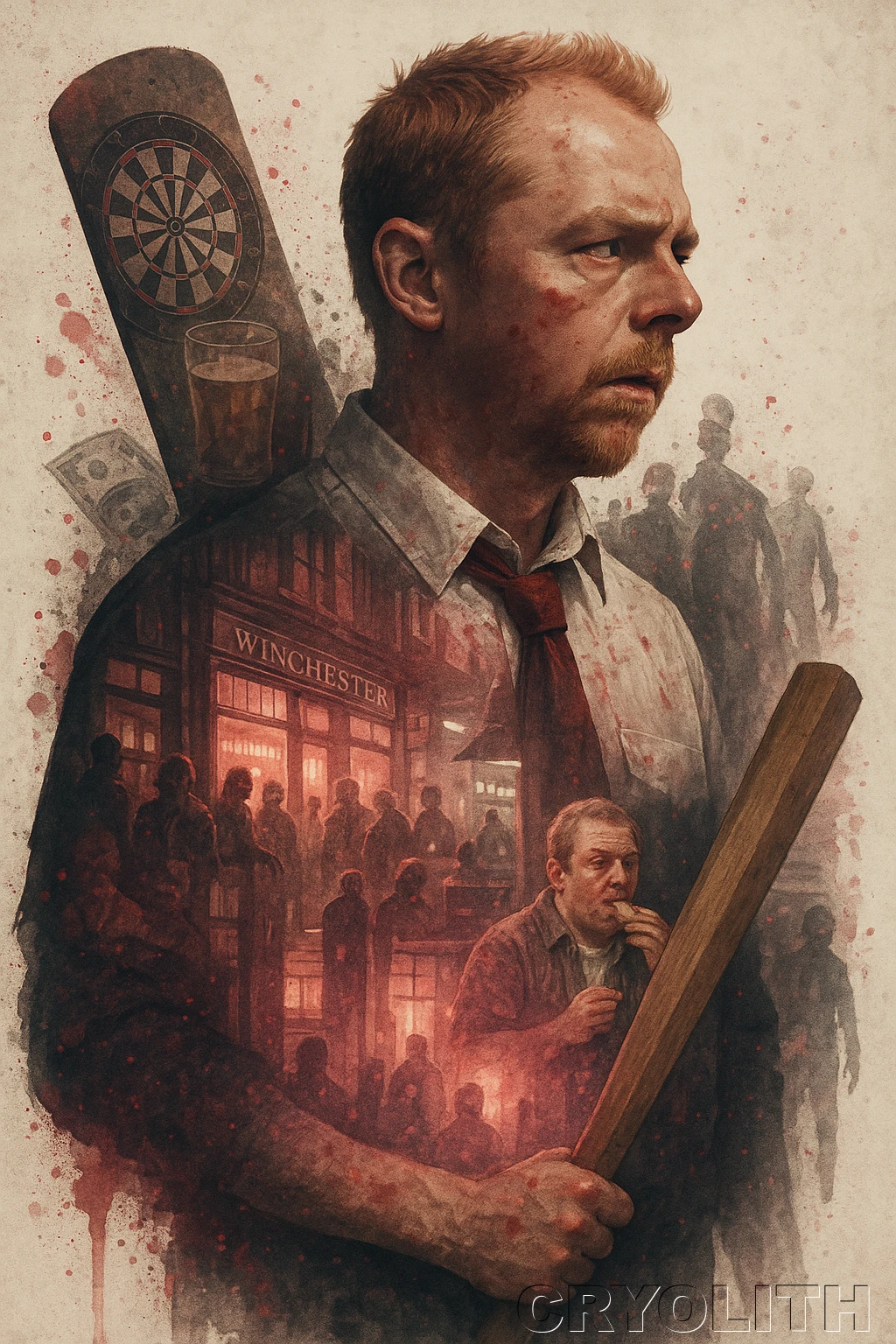 Shaun: Reluctant Zombie Hero - Echoes of Pop Culture artwork by Cryolith