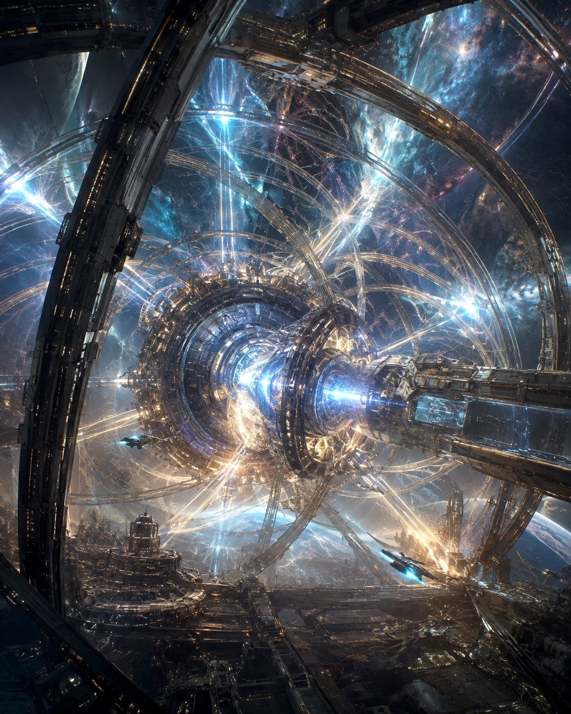 The Gravity Loom - Engines of Creation artwork by Cryolith