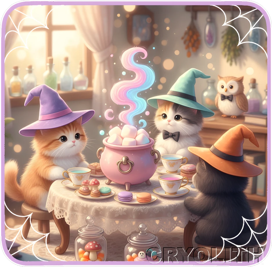 The Witch’s Tea Party - Whimsical Haunts artwork by Cryolith