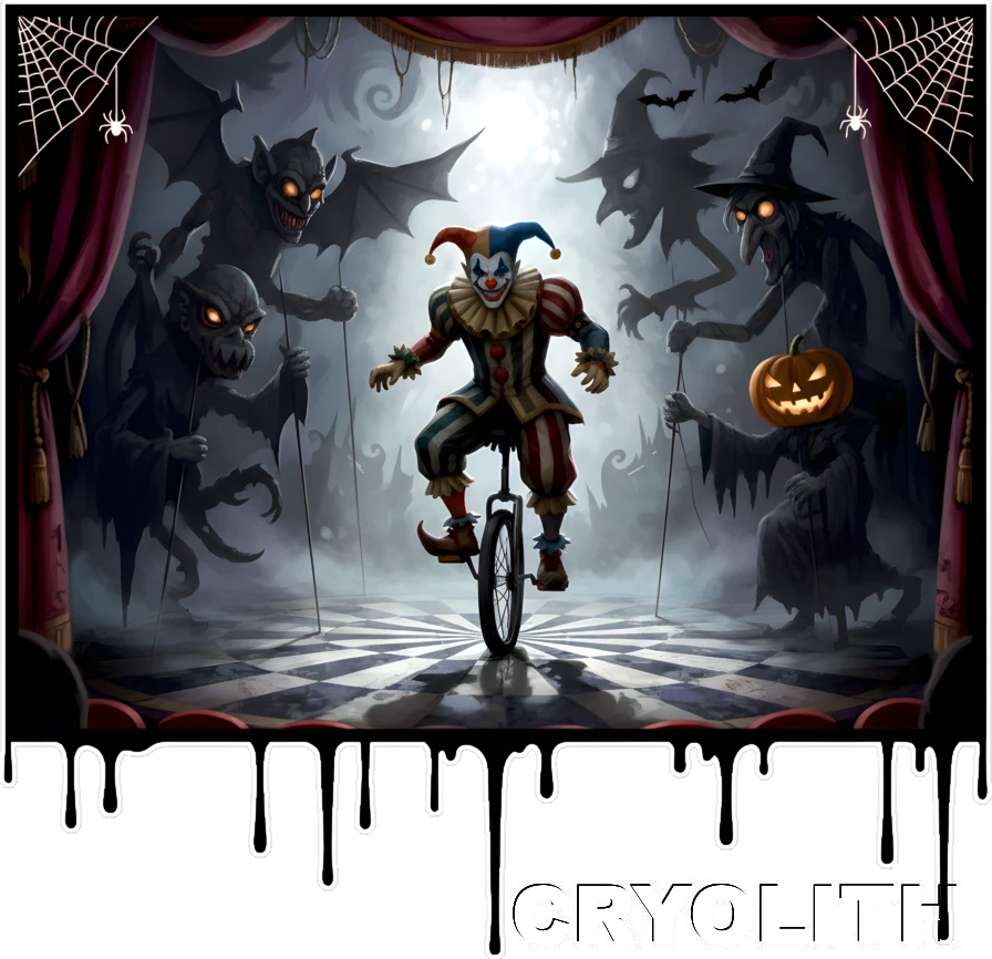 The Trickster’s Theatre - Whimsical Haunts artwork by Cryolith