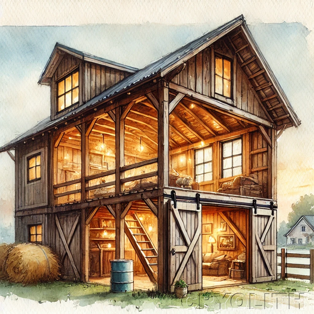 Barn Loft Haven - Hearth and Haven artwork by Cryolith