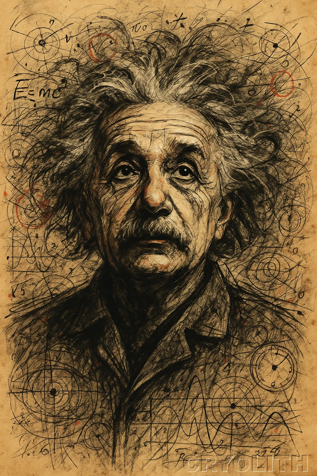 The Mind's Universe - Icons in Graphite artwork by Cryolith