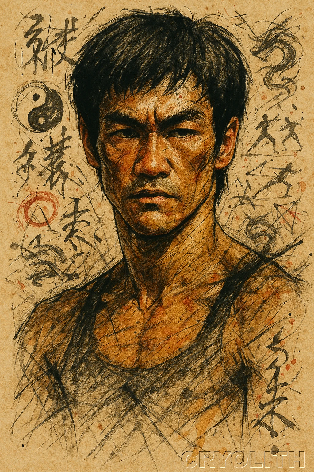The Dragon's Philosophy - Icons in Graphite artwork by Cryolith