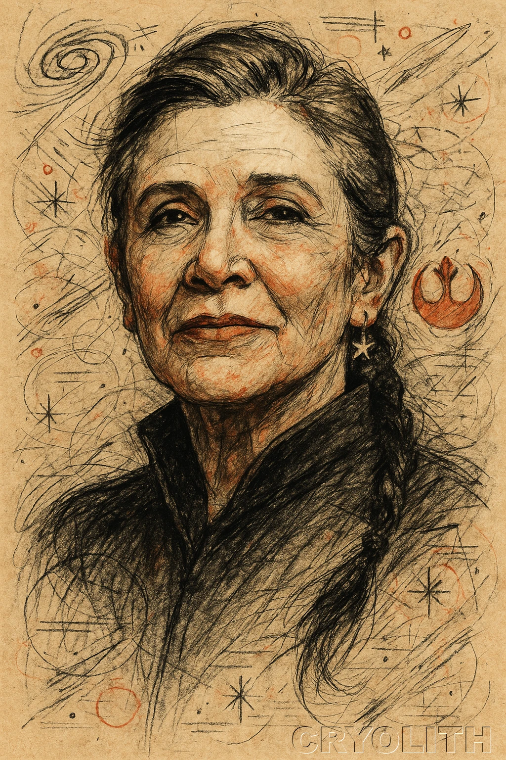 Our General, Our Princess - Icons in Graphite artwork by Cryolith
