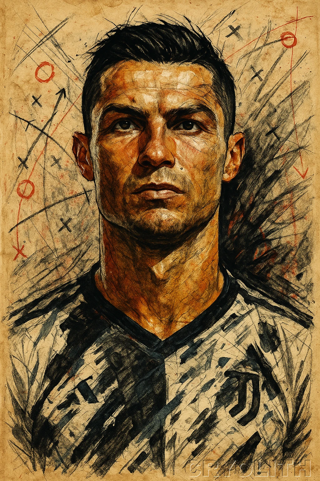 The Architect of Victory - Icons in Graphite artwork by Cryolith