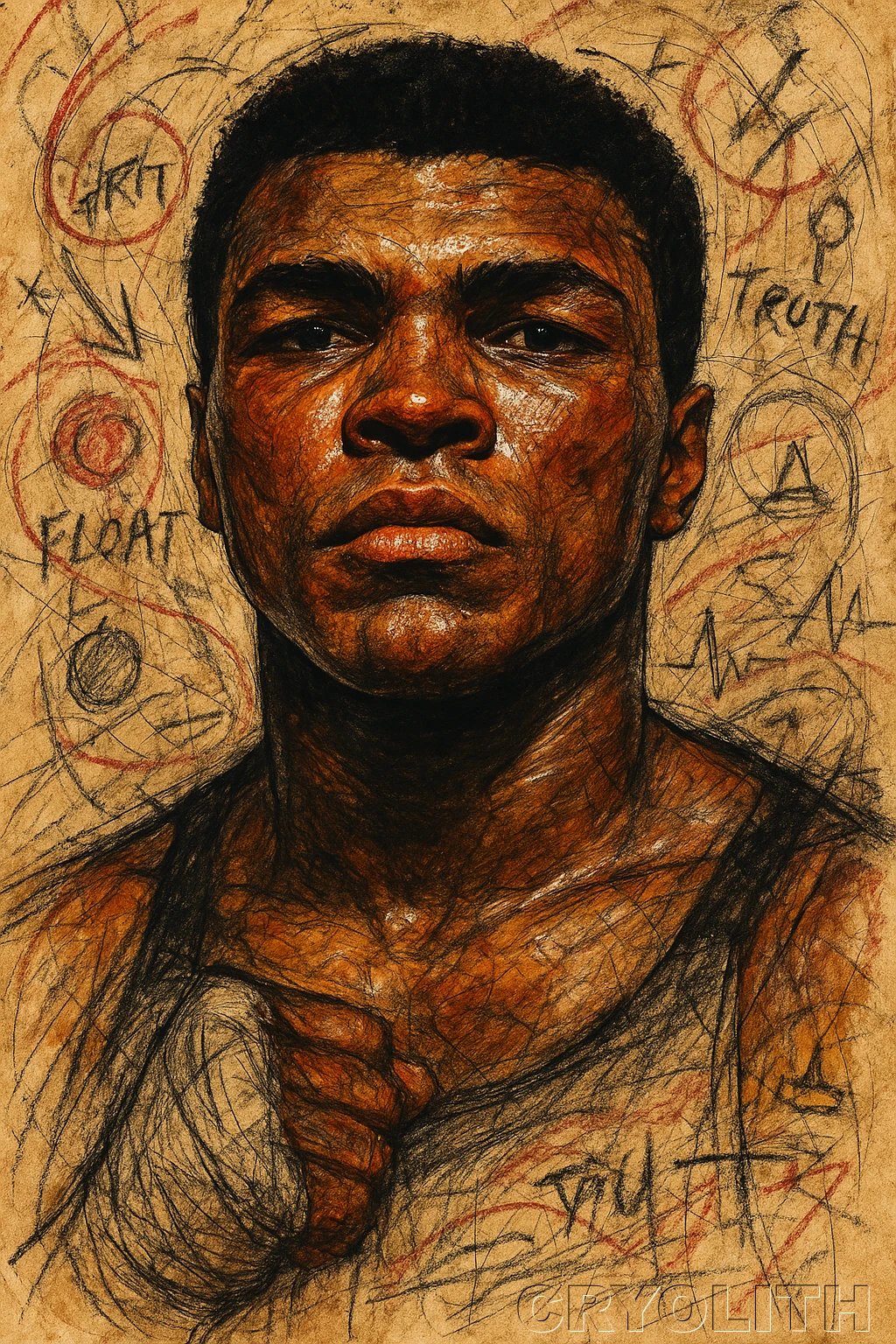 The Pugilist's Psalm - Icons in Graphite artwork by Cryolith