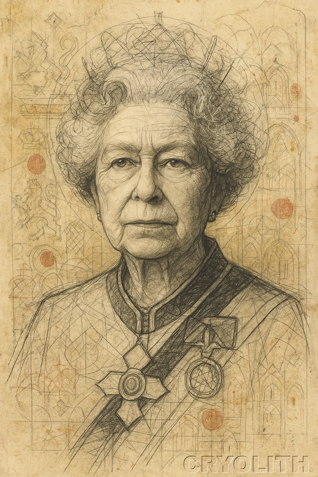 The Constant Crown - Icons in Graphite artwork by Cryolith