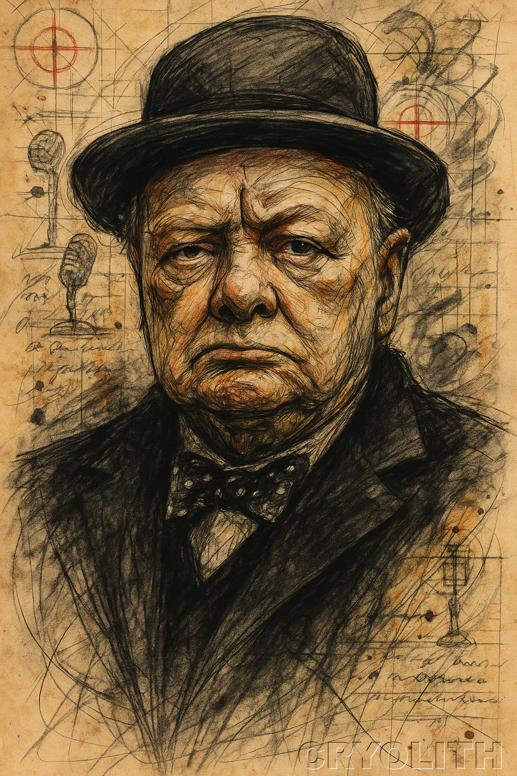 The Bulldog's Resolve - Icons in Graphite artwork by Cryolith