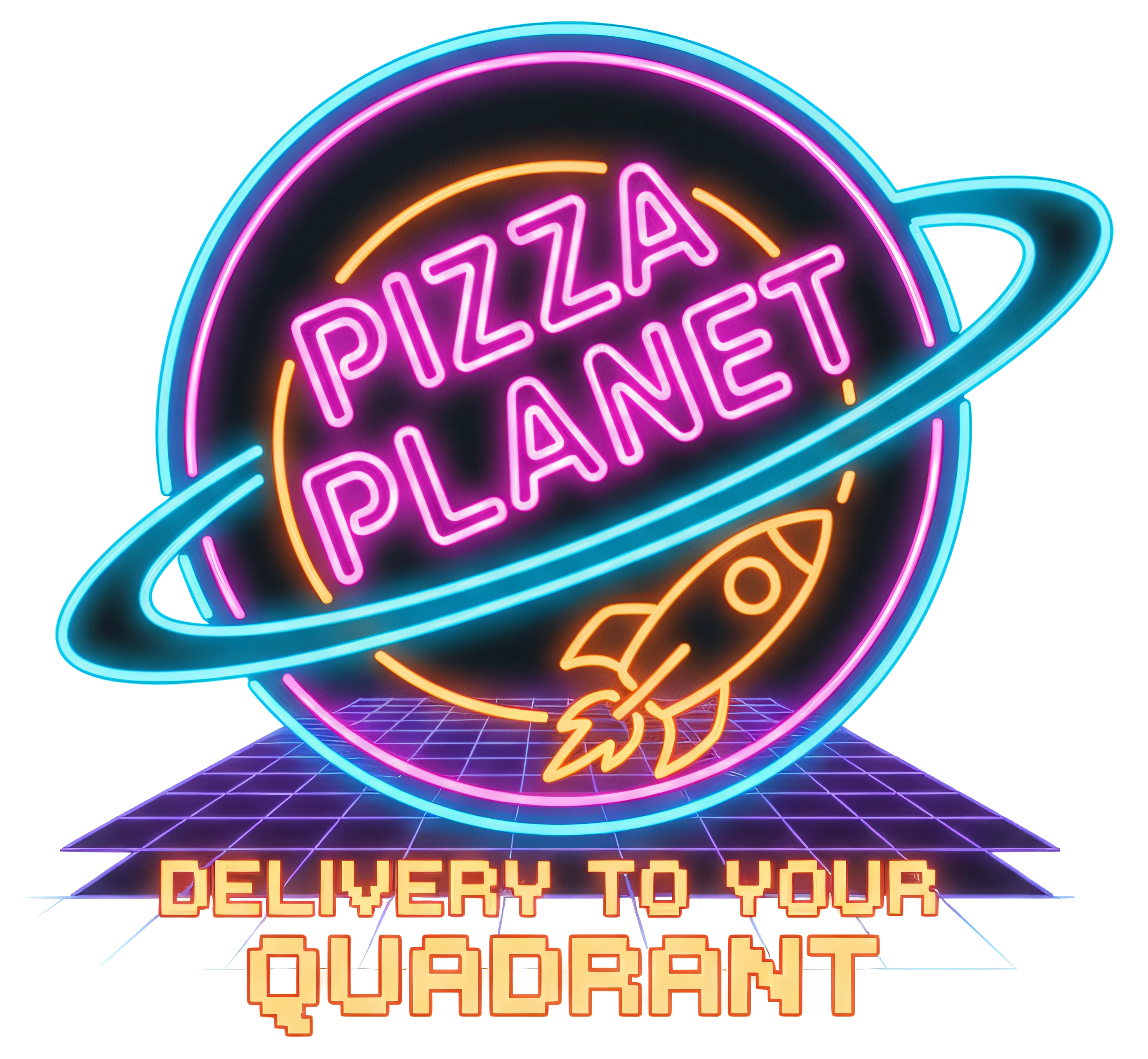 Pizza Planet - Delivery to Your Quadrant - Imaginary Enterprises artwork by Cryolith