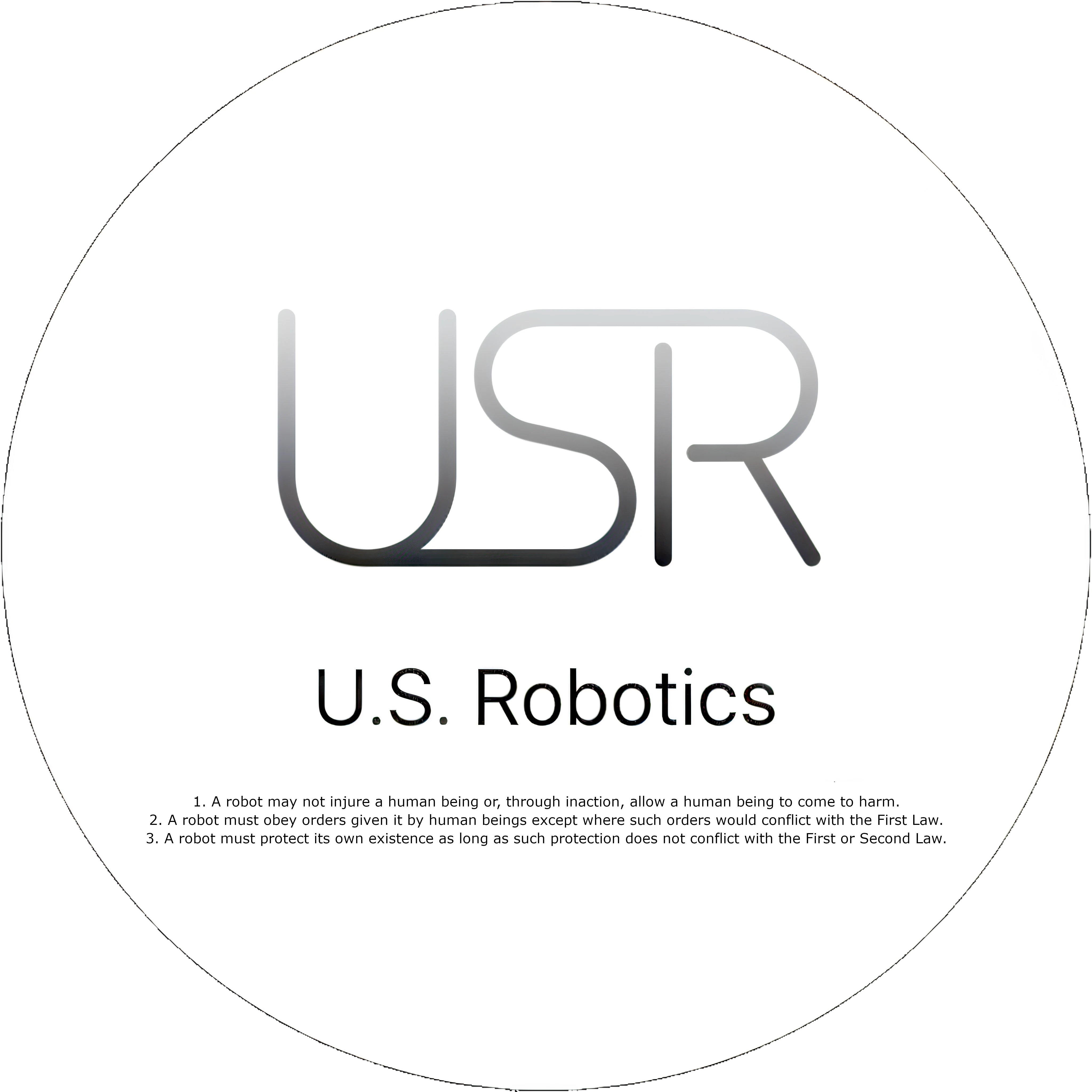 US Robotics - Three Laws of Robotics - Imaginary Enterprises artwork by Cryolith