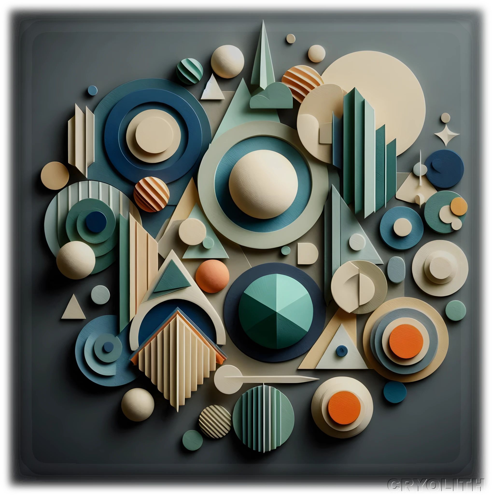 Cosmic Geometry - Kaleidoscope of Form artwork by Cryolith