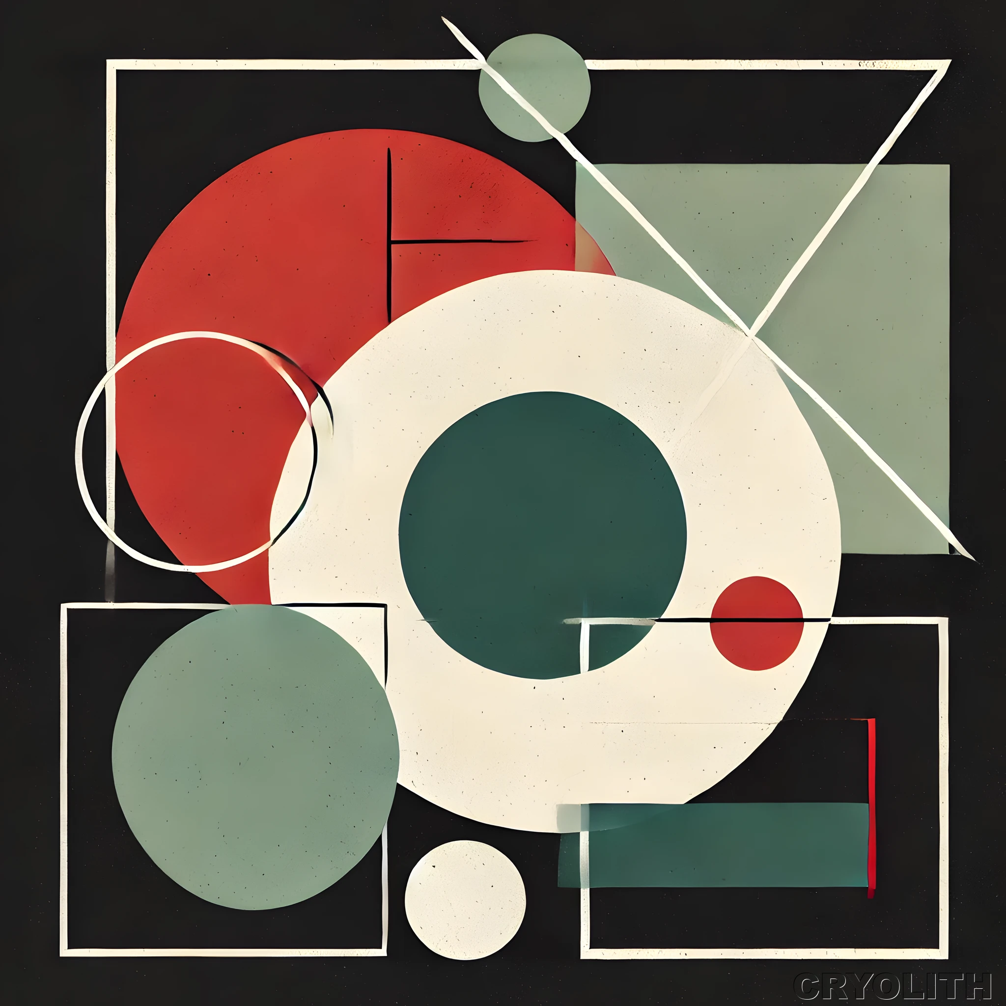 Geometric Intersection - Kaleidoscope of Form artwork by Cryolith