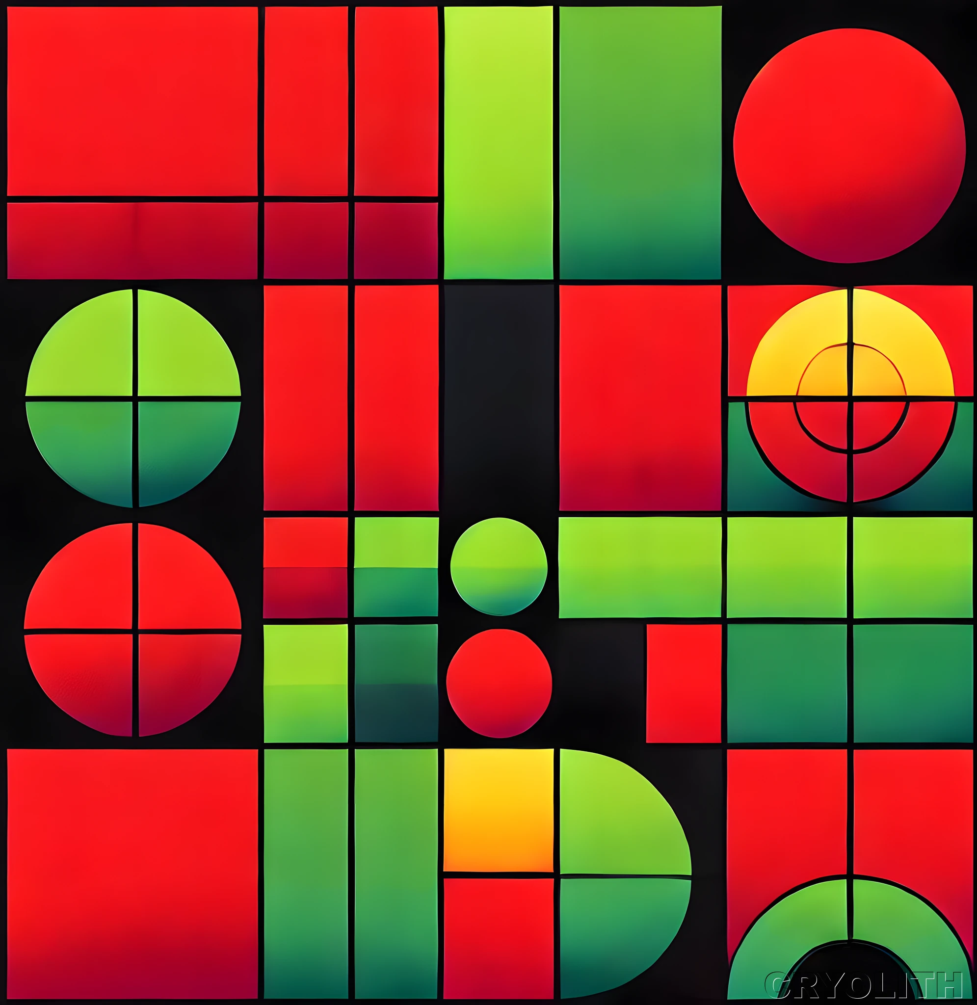 Geometric Spectrum - Kaleidoscope of Form artwork by Cryolith