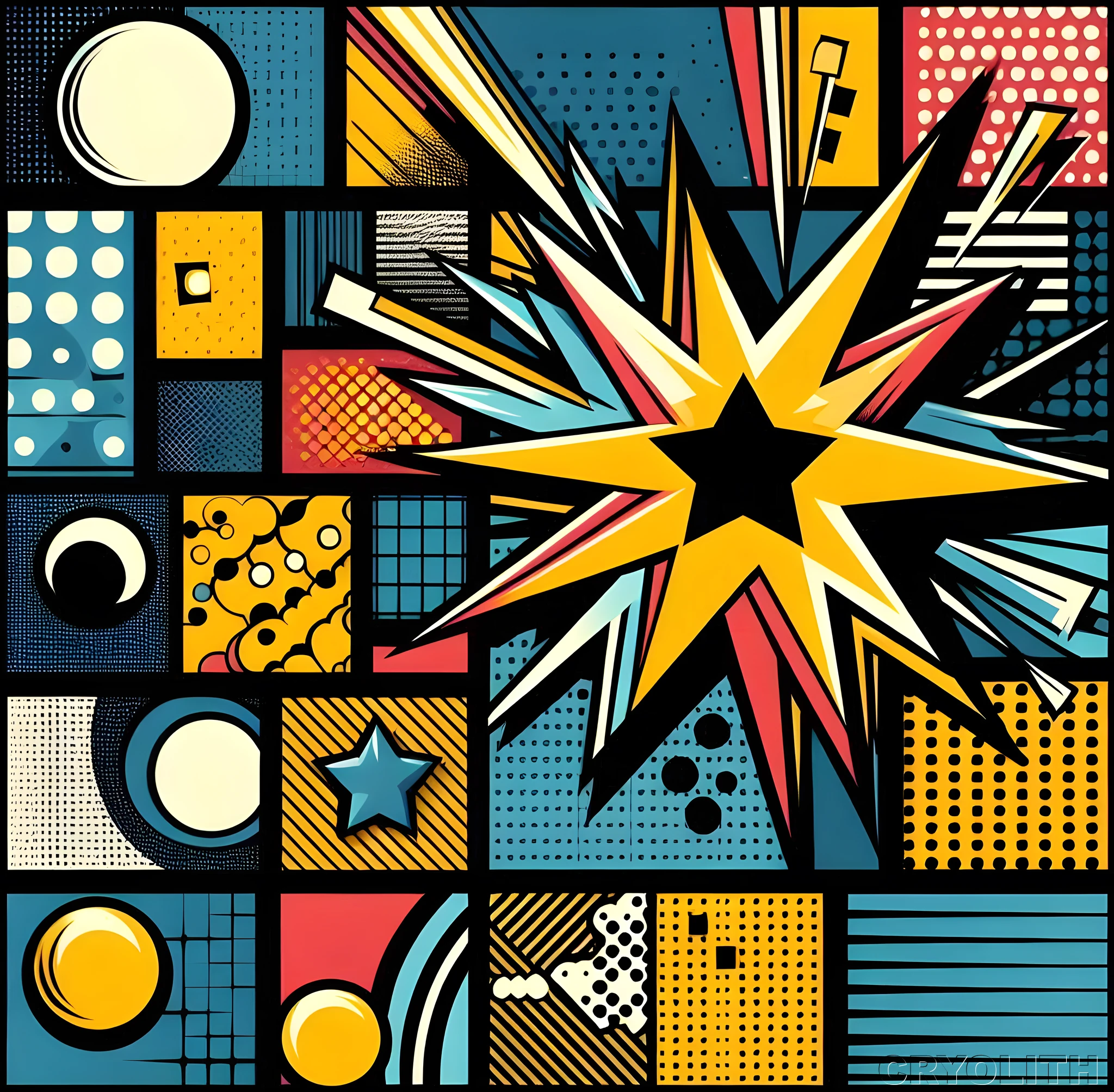 Graphic Burst - Kaleidoscope of Form artwork by Cryolith