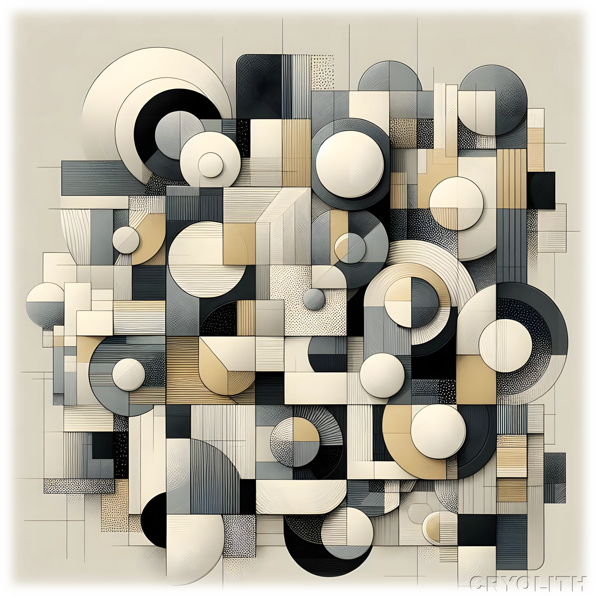 Modern Montage - Kaleidoscope of Form artwork by Cryolith