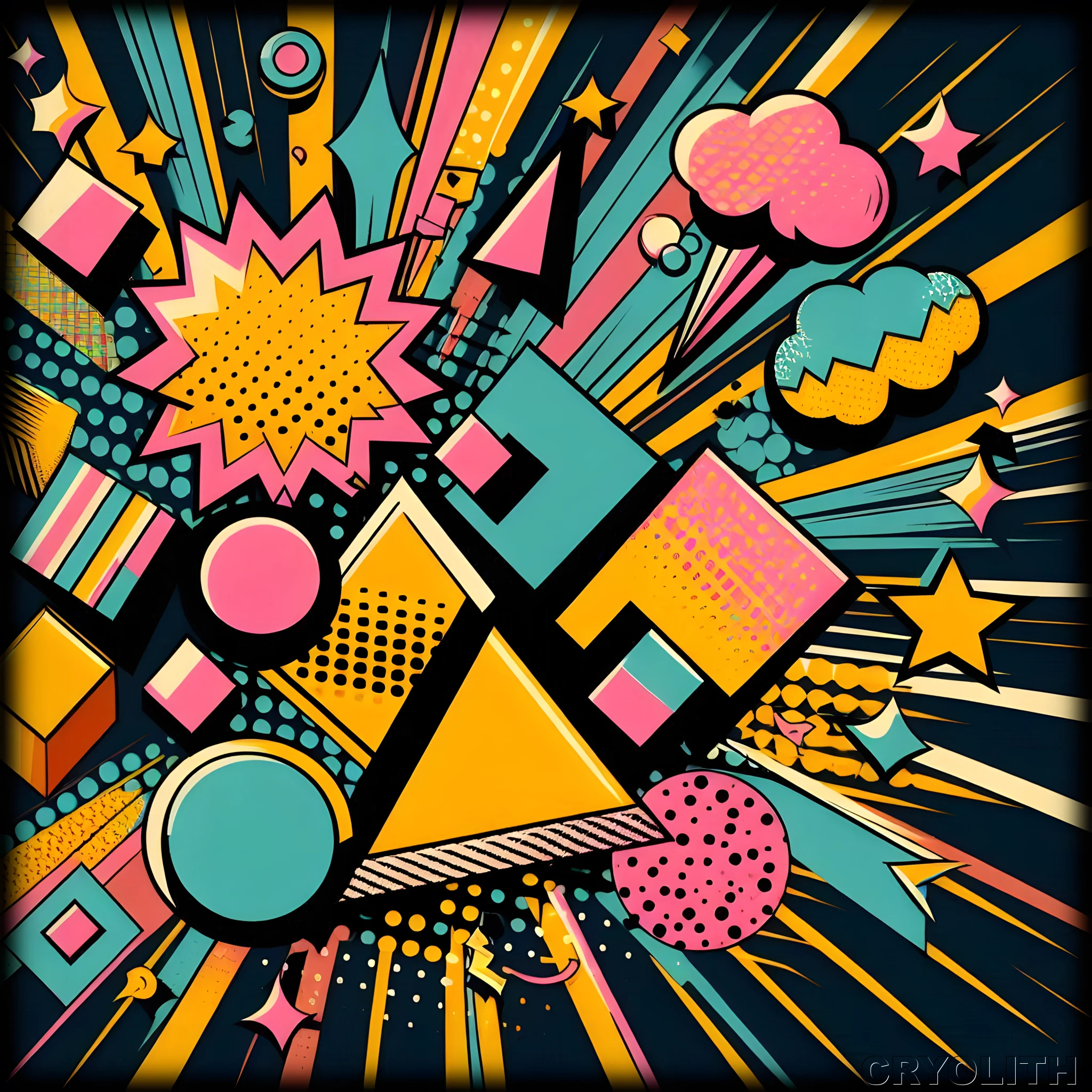 Pop Explosion - Kaleidoscope of Form artwork by Cryolith