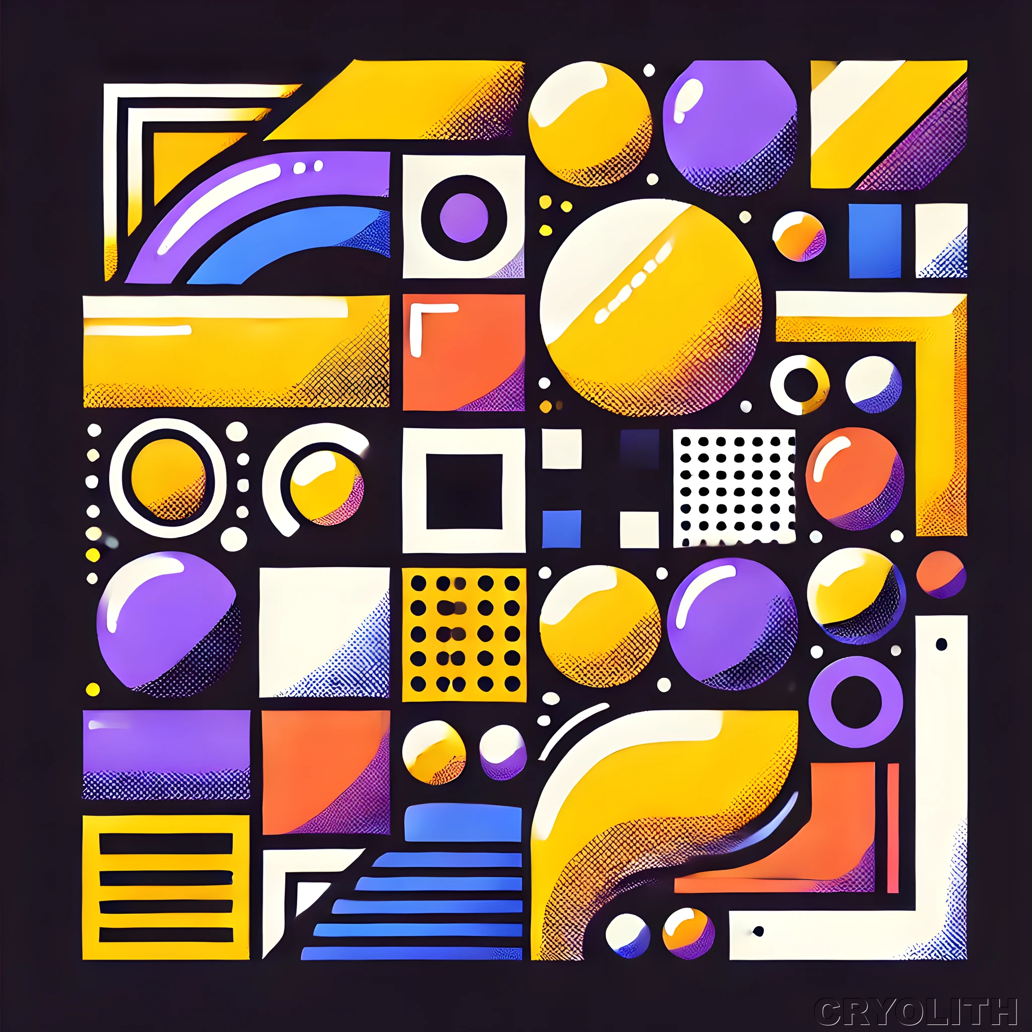 Pop Matrix - Kaleidoscope of Form artwork by Cryolith