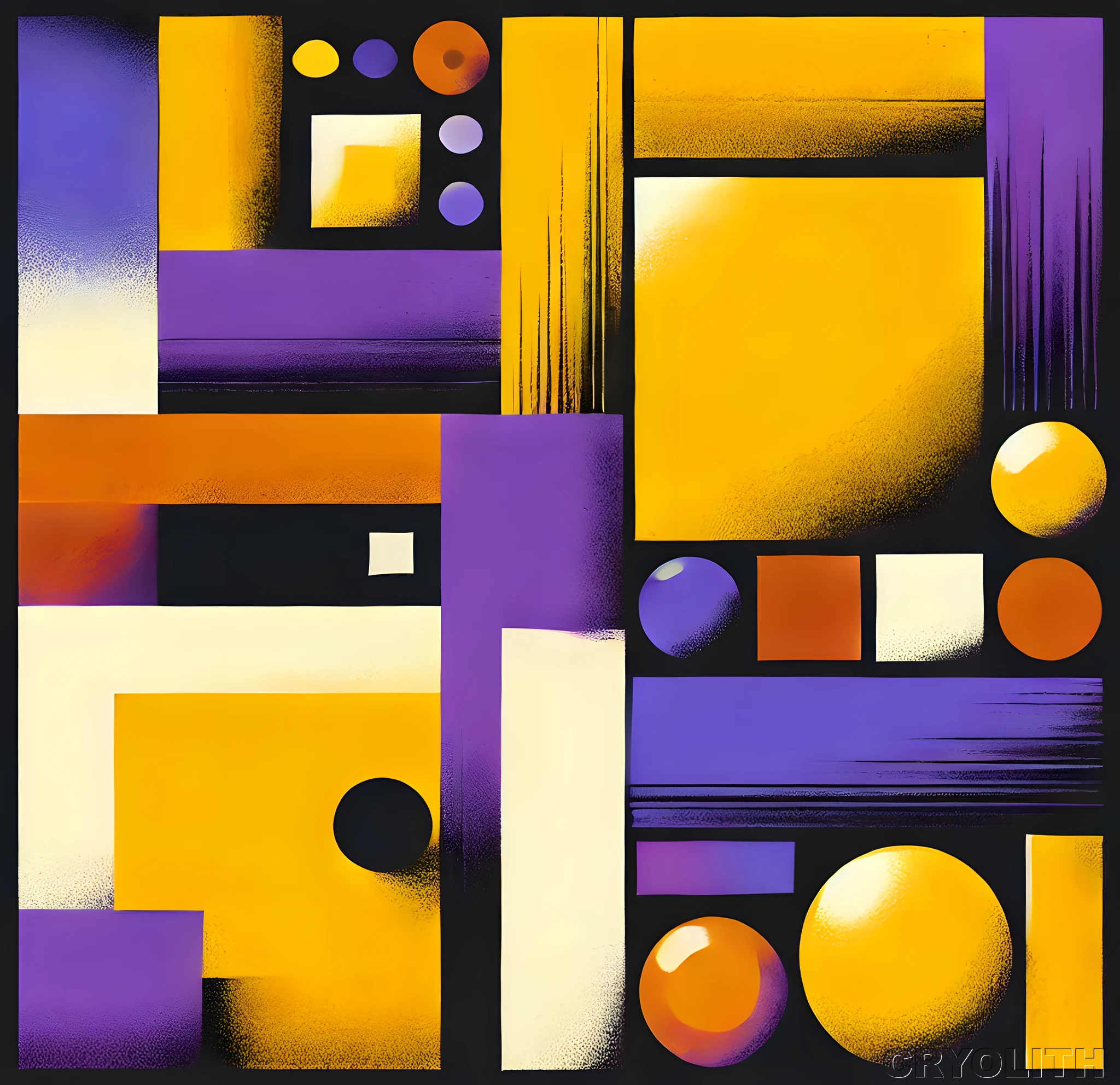 Radiant Geometry - Kaleidoscope of Form artwork by Cryolith