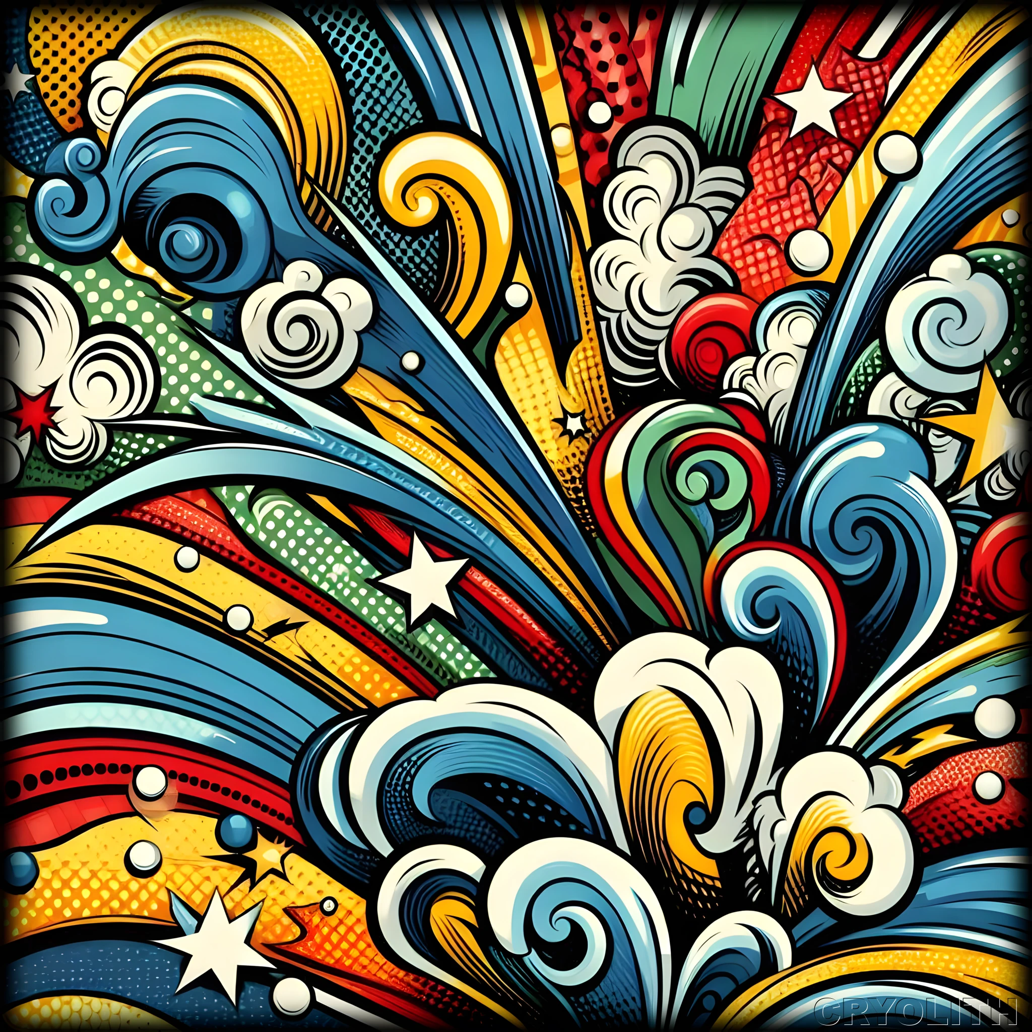 Retro Burst - Kaleidoscope of Form artwork by Cryolith