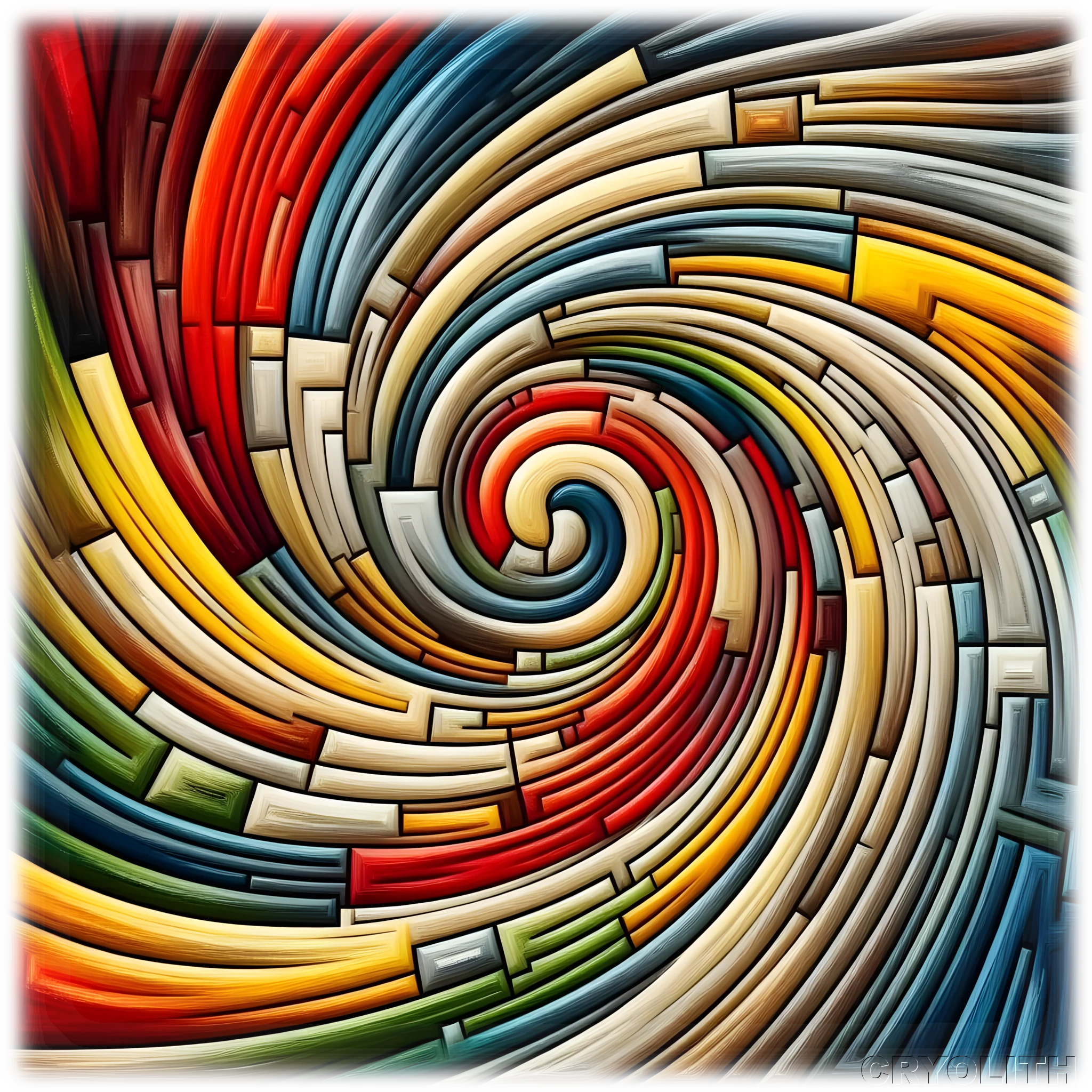 Spiral Fusion - Kaleidoscope of Form artwork by Cryolith