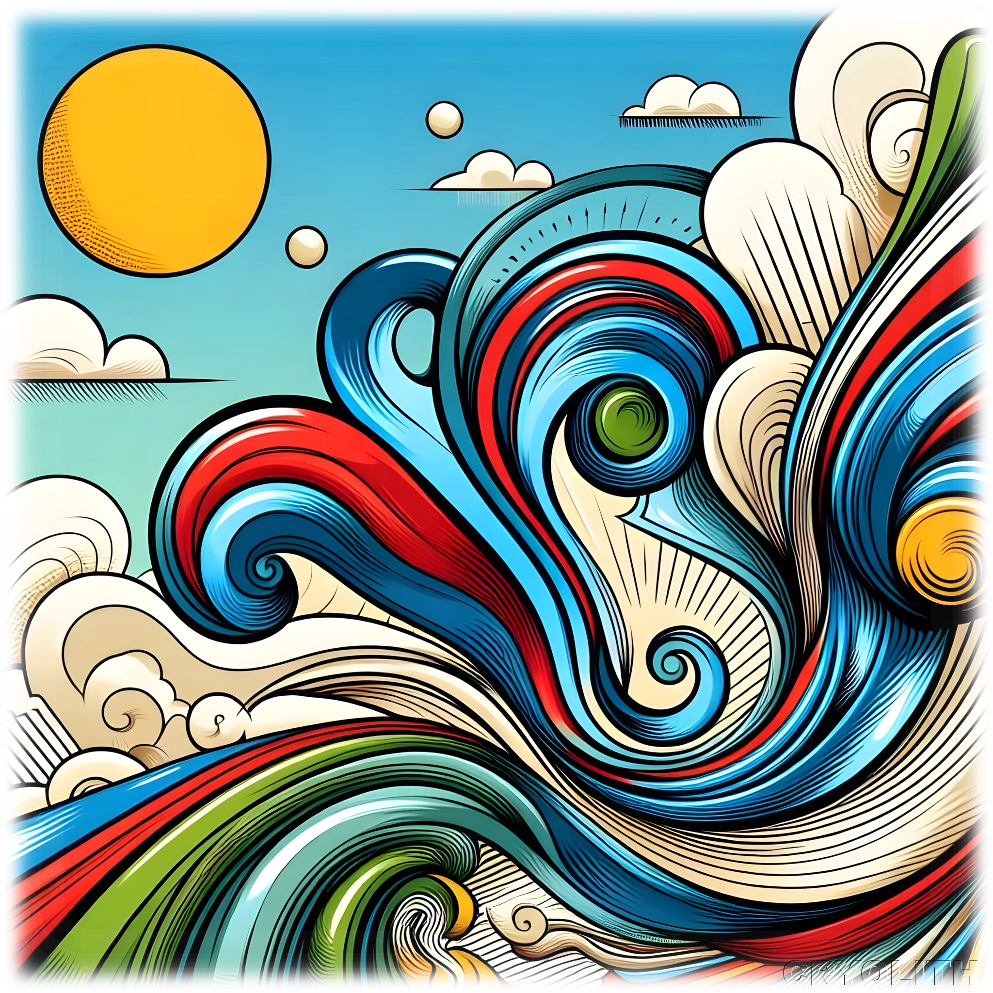 Swirl of Sunshine - Kaleidoscope of Form artwork by Cryolith