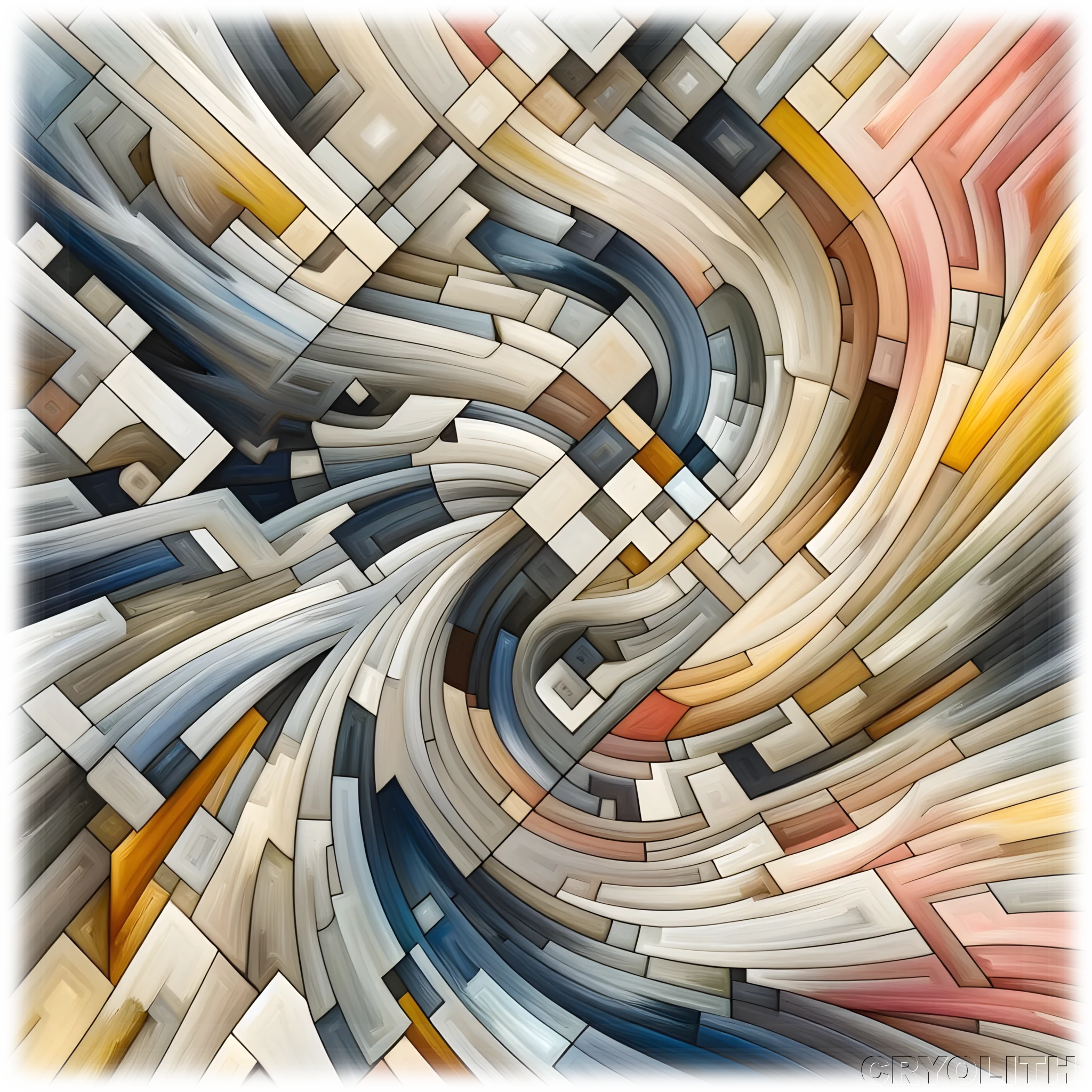 Tessellated Flow - Kaleidoscope of Form artwork by Cryolith