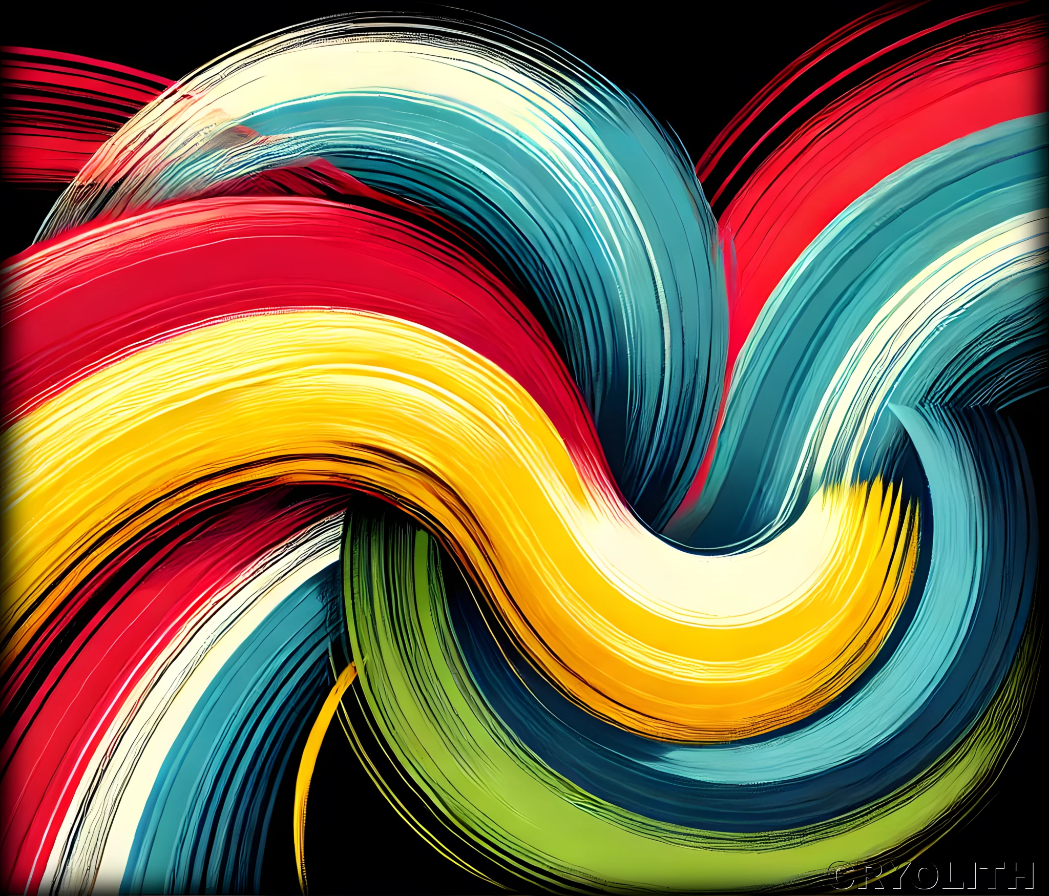 Wave of Colours - Kaleidoscope of Form artwork by Cryolith
