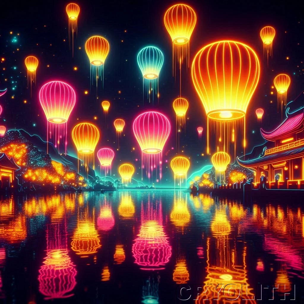 Lantern Festival Dreams - Illuminated Perspectives artwork by Cryolith
