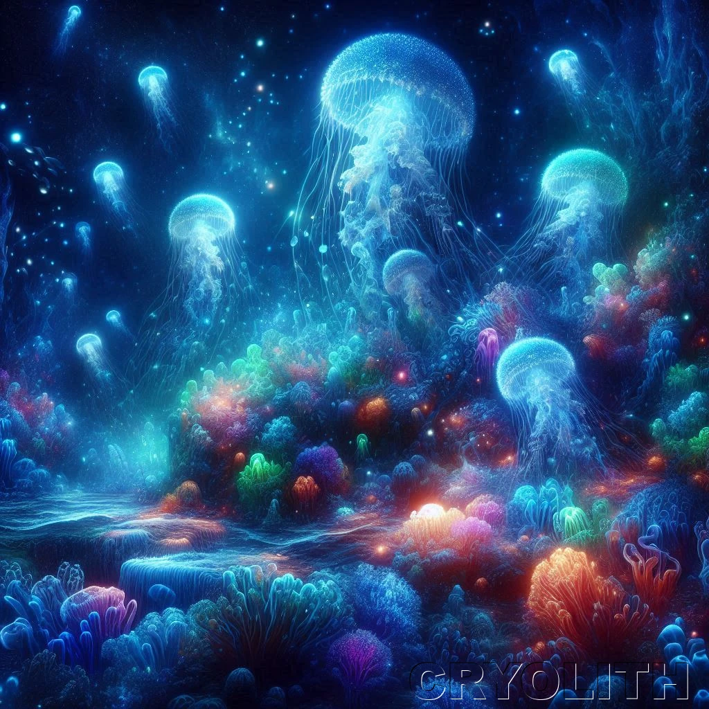 Luminescent Depths - Illuminated Perspectives artwork by Cryolith