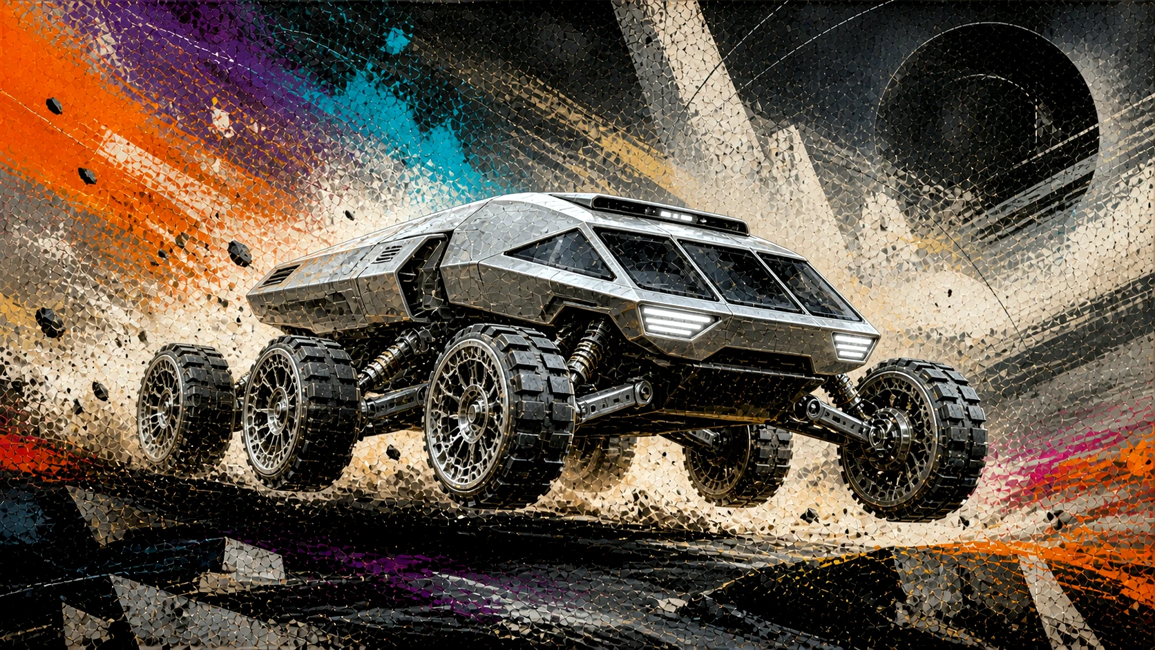 Beyond the Road - Machines in Motion artwork by Cryolith