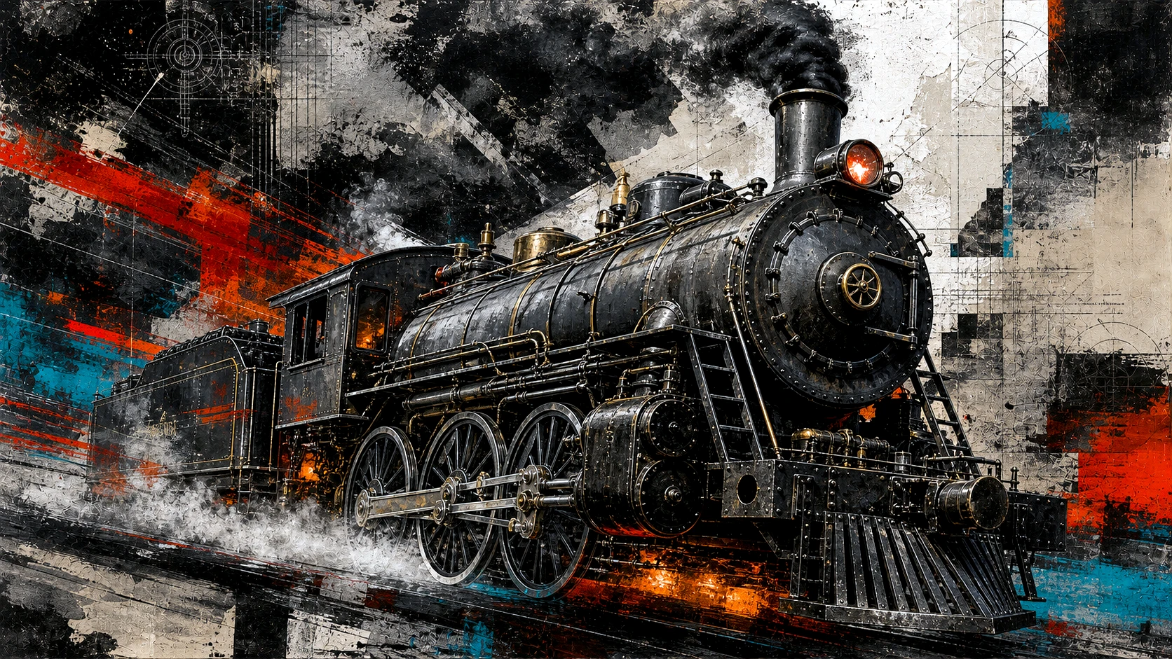 Iron Thunder - Machines in Motion artwork by Cryolith