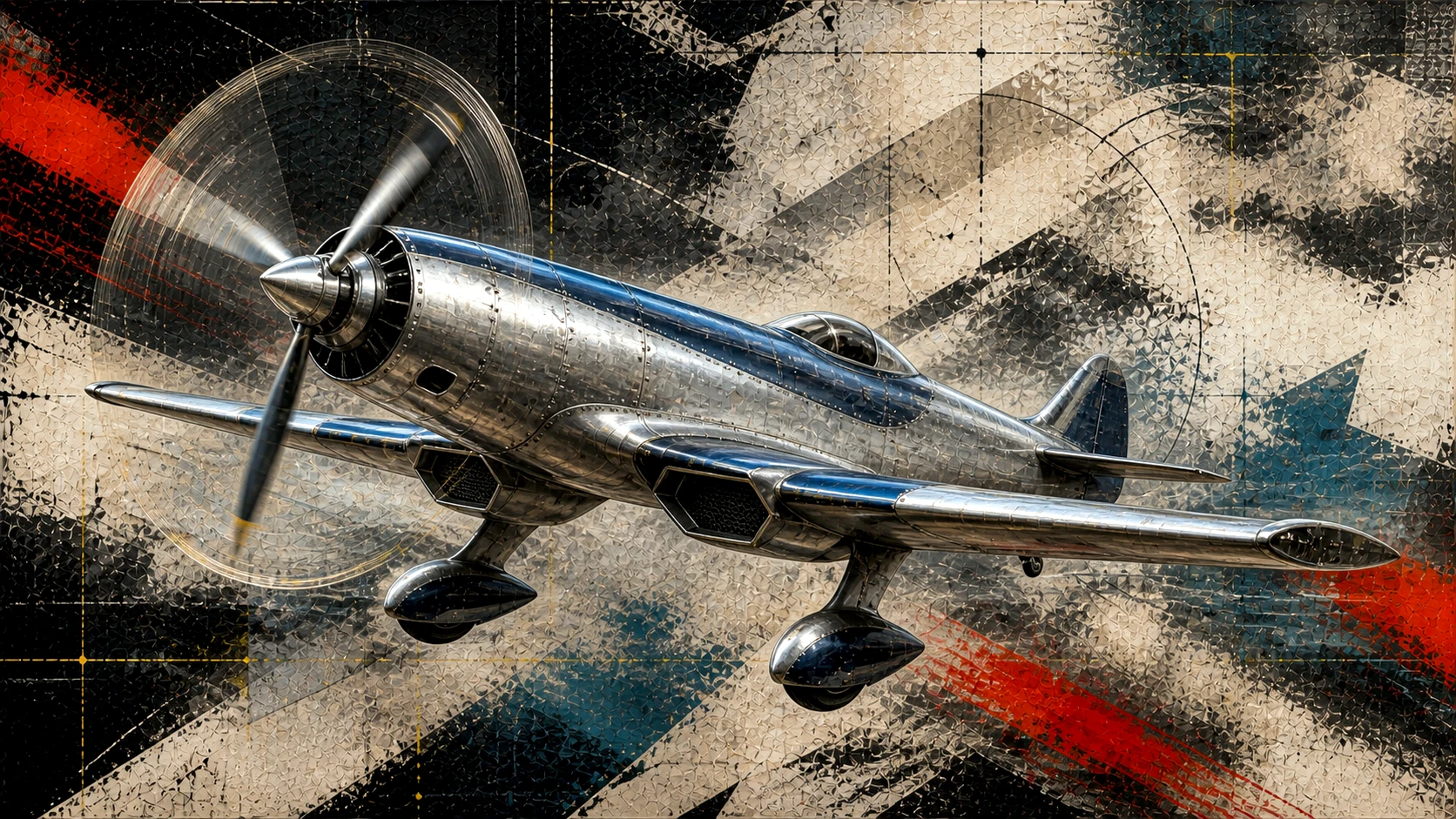 Propeller Age - Machines in Motion artwork by Cryolith