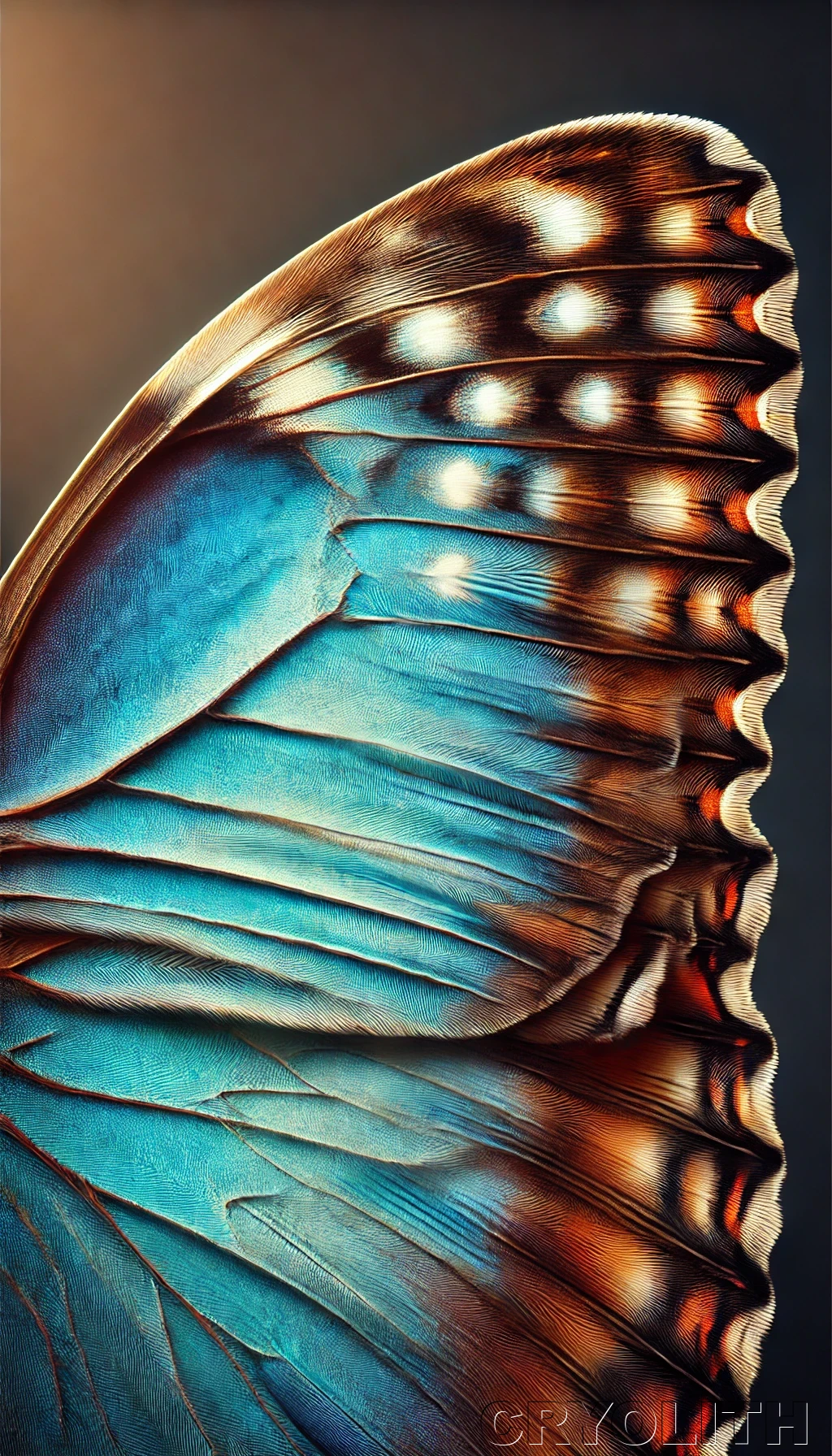 Blue Morpho Patterns - Microcosms of Nature artwork by Cryolith