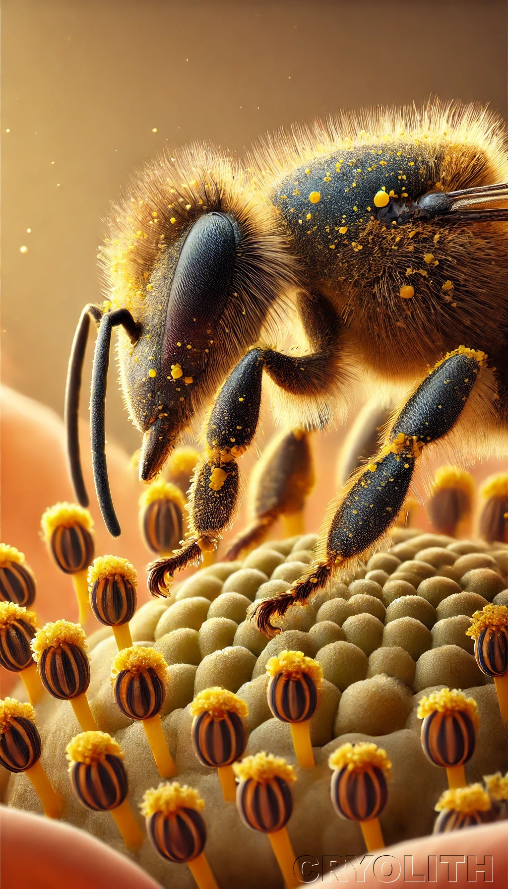 The Secret of Pollen - Microcosms of Nature artwork by Cryolith