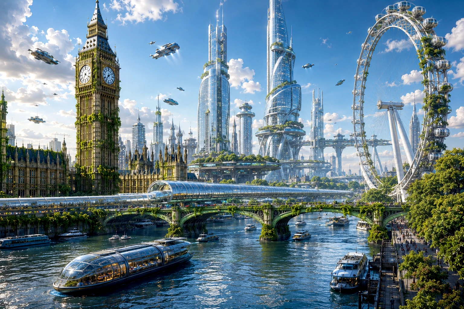 London 2187 - Parallel Earths artwork by Cryolith