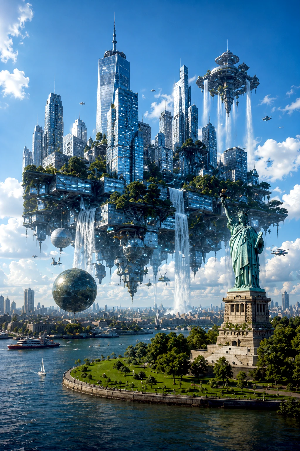 New York After Gravity - Parallel Earths artwork by Cryolith
