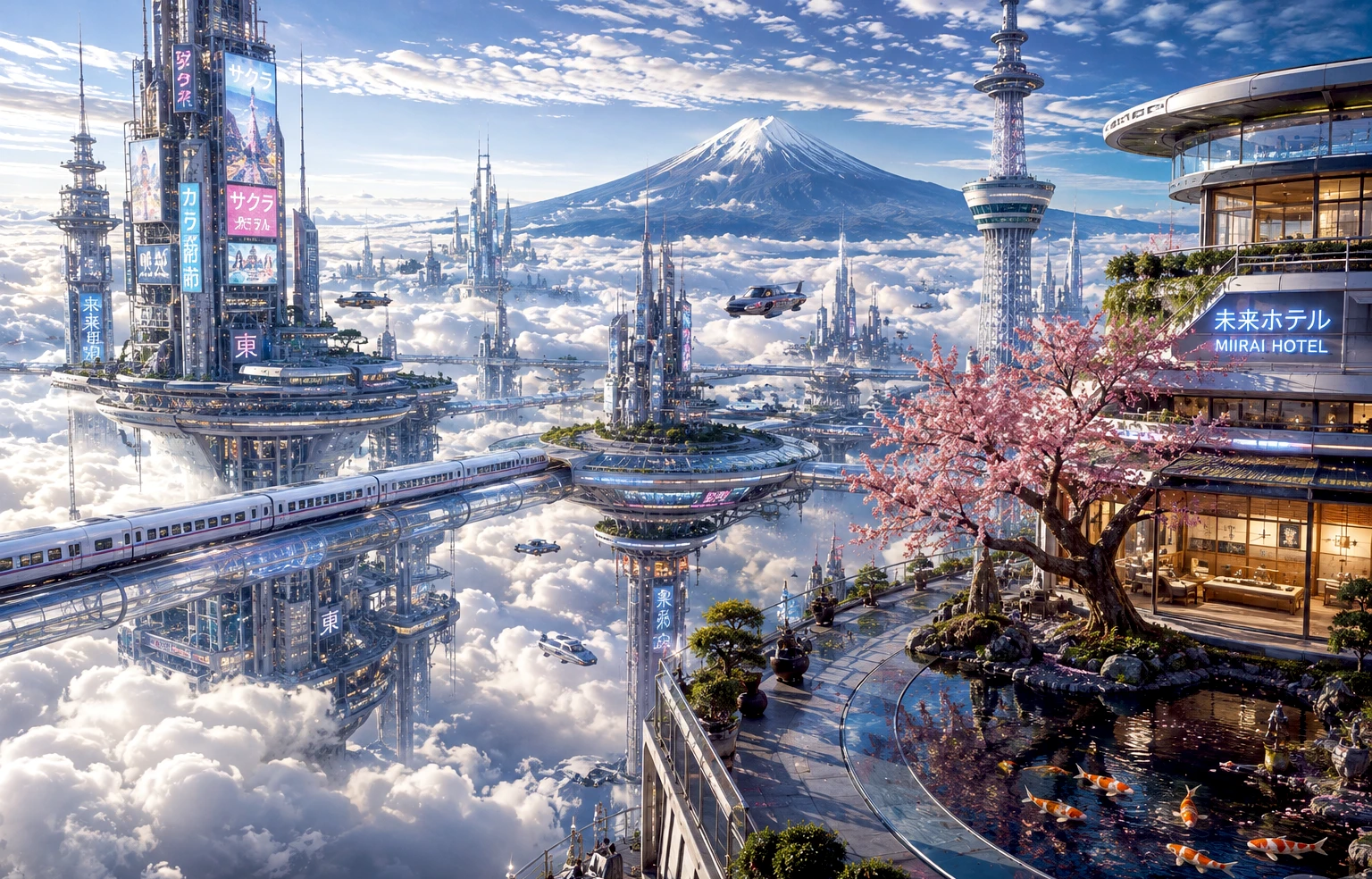 Tokyo Above the Clouds - Parallel Earths artwork by Cryolith