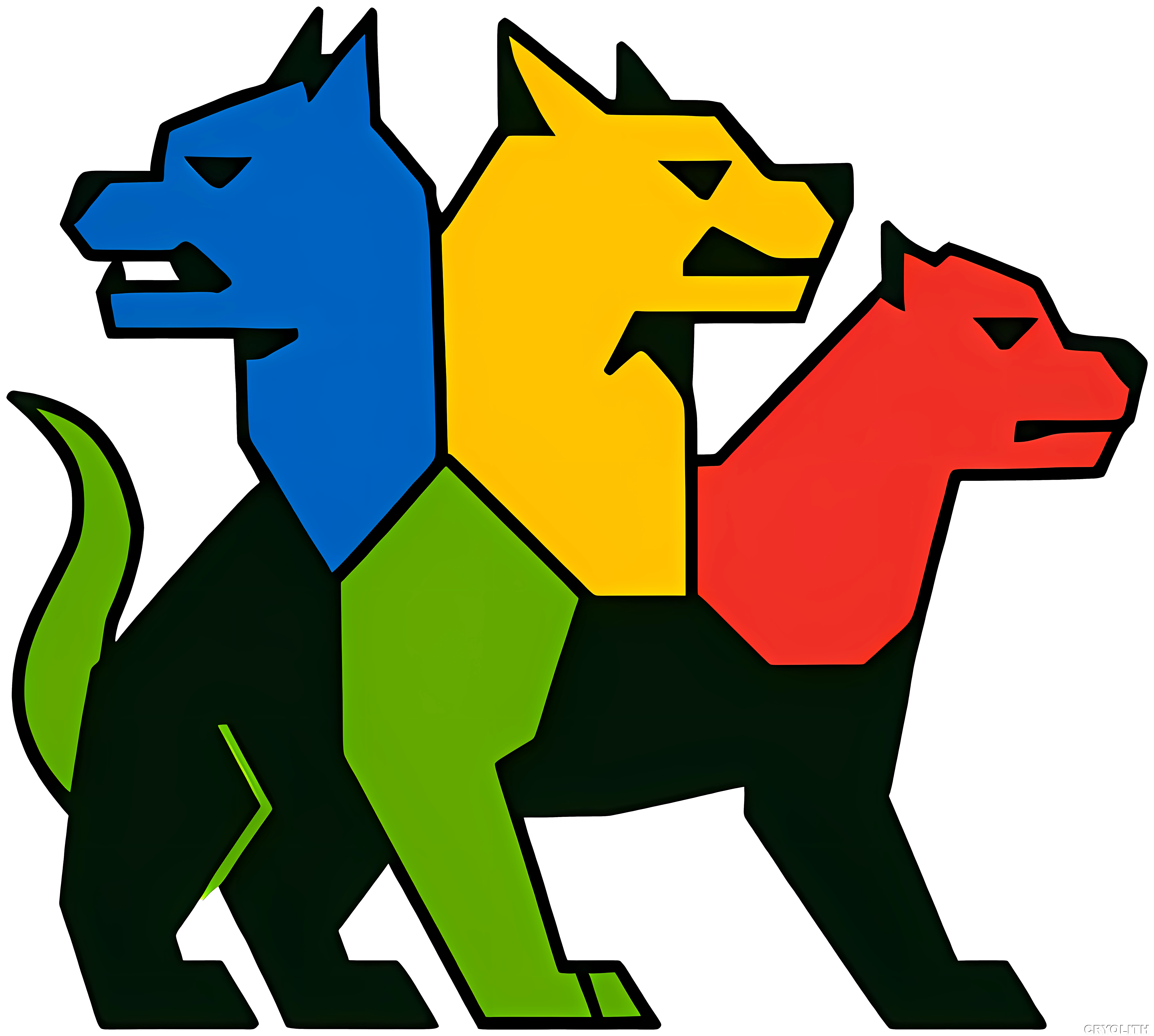 Cerberus Unleashed - Prismatic Beasts artwork by Cryolith