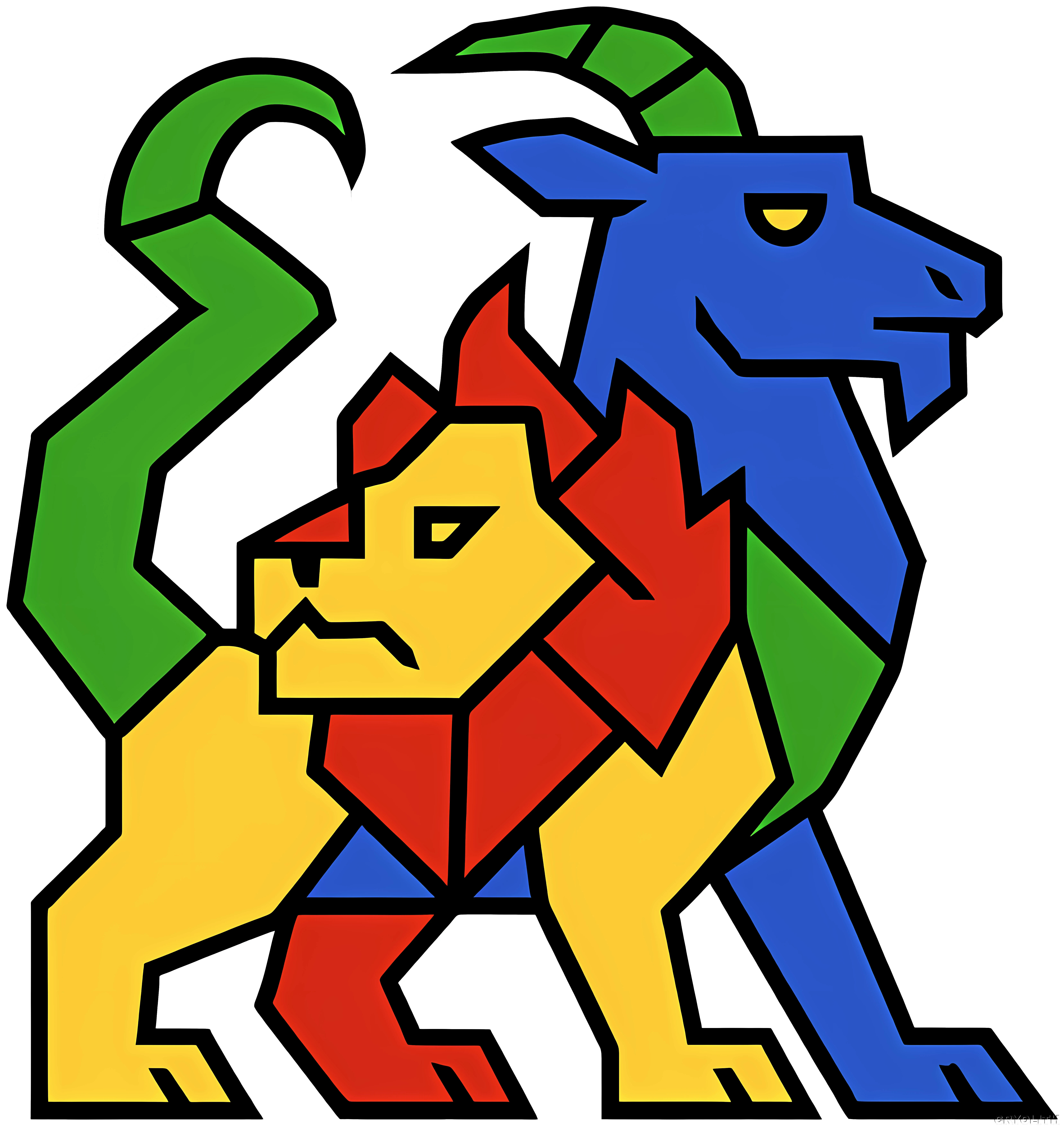 Chimera of Colours - Prismatic Beasts artwork by Cryolith
