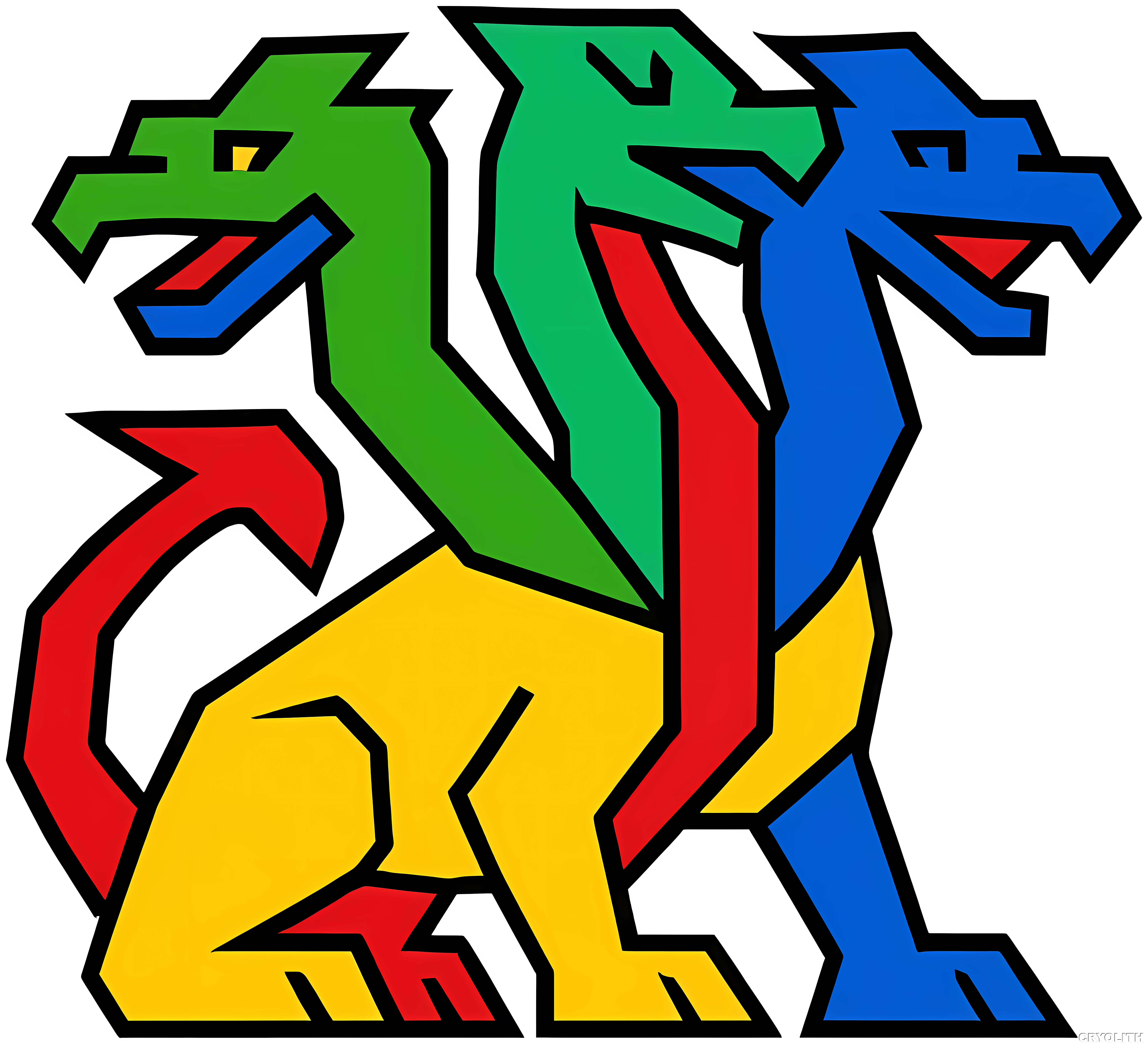 Hydra’s Prism - Prismatic Beasts artwork by Cryolith