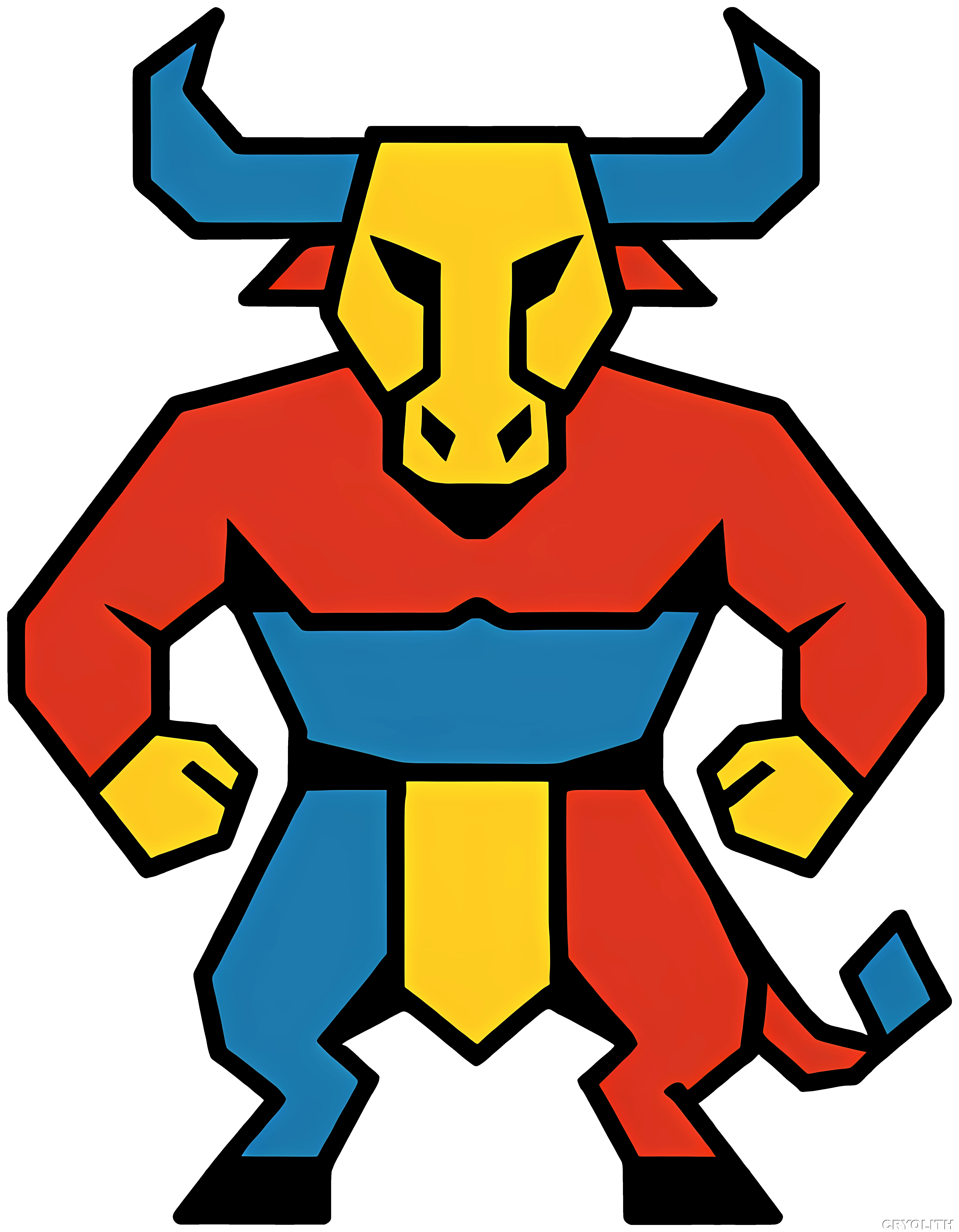 Minotaur of Geometry - Prismatic Beasts artwork by Cryolith