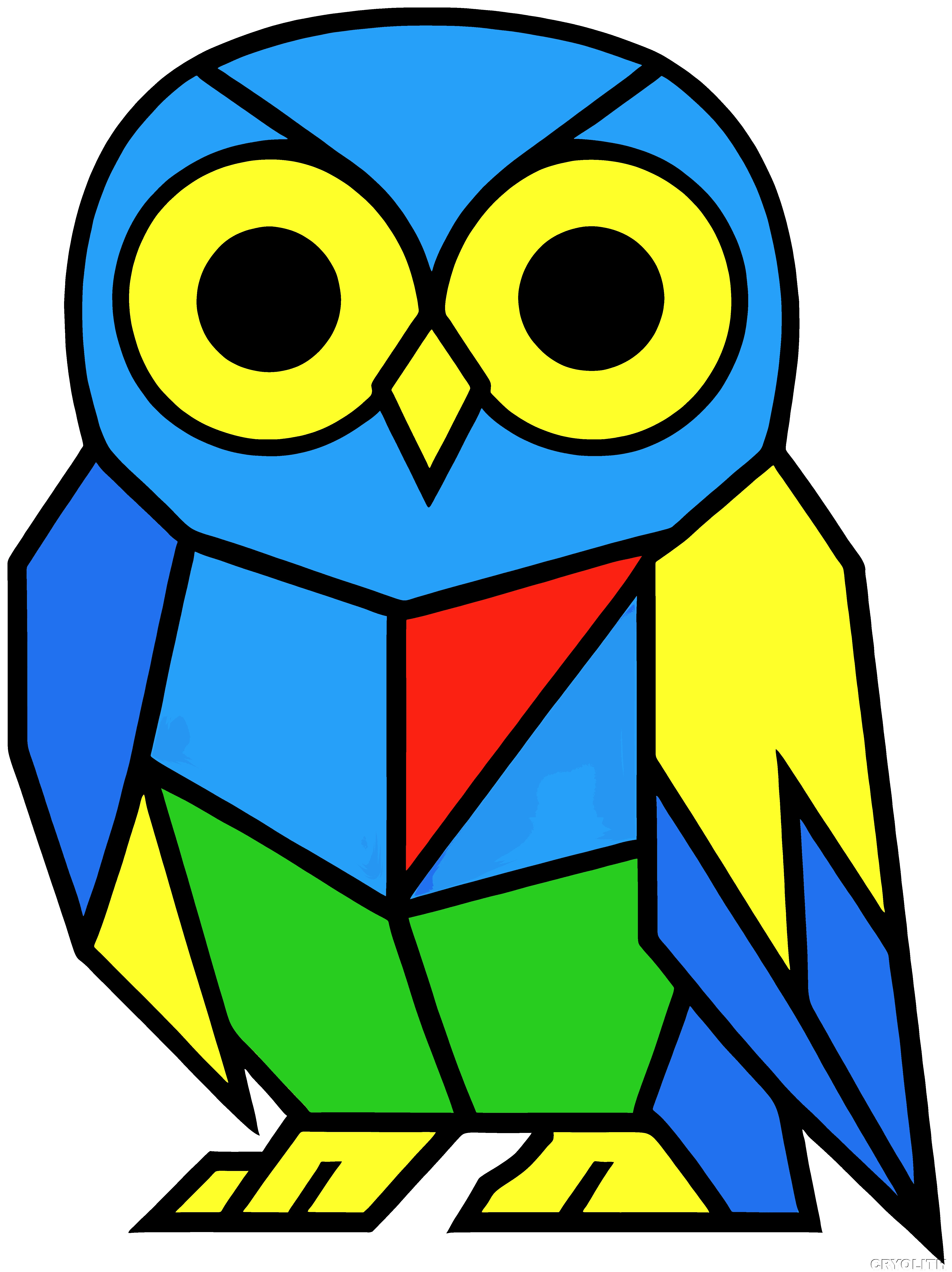 Owl of Insight - Prismatic Beasts artwork by Cryolith