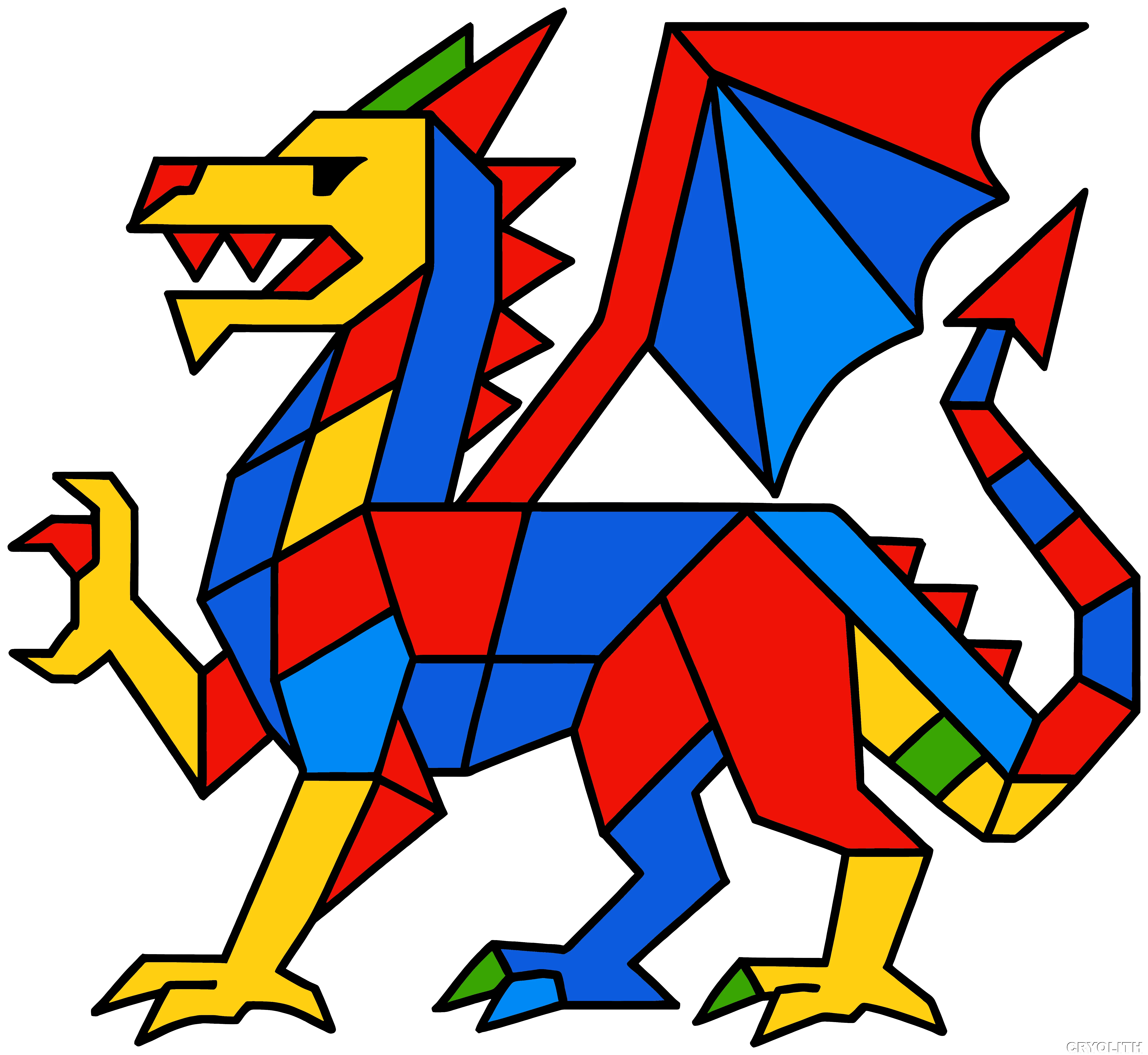Prism-Winged Dragon - Prismatic Beasts artwork by Cryolith