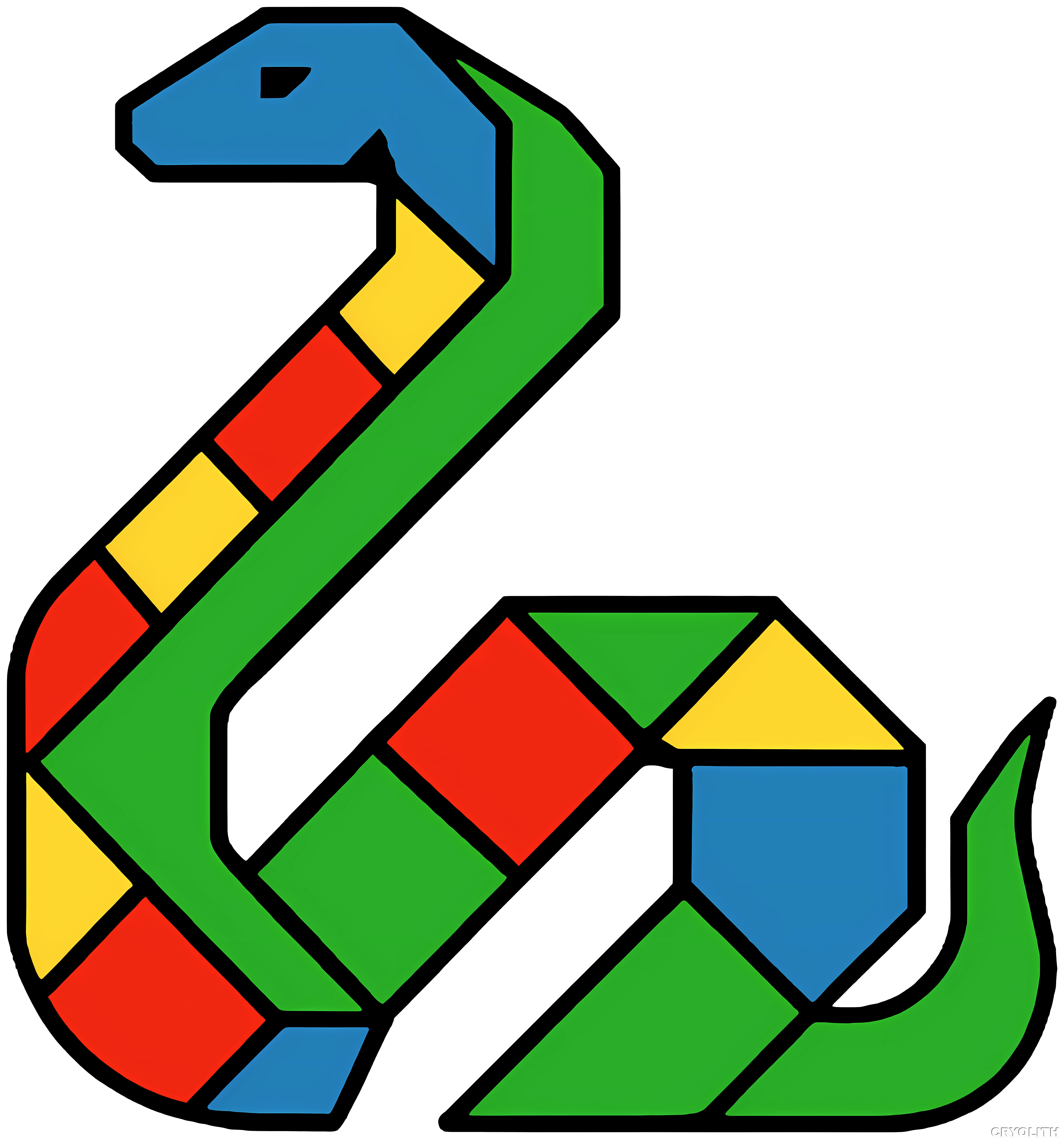 Sea Serpent Spiral - Prismatic Beasts artwork by Cryolith