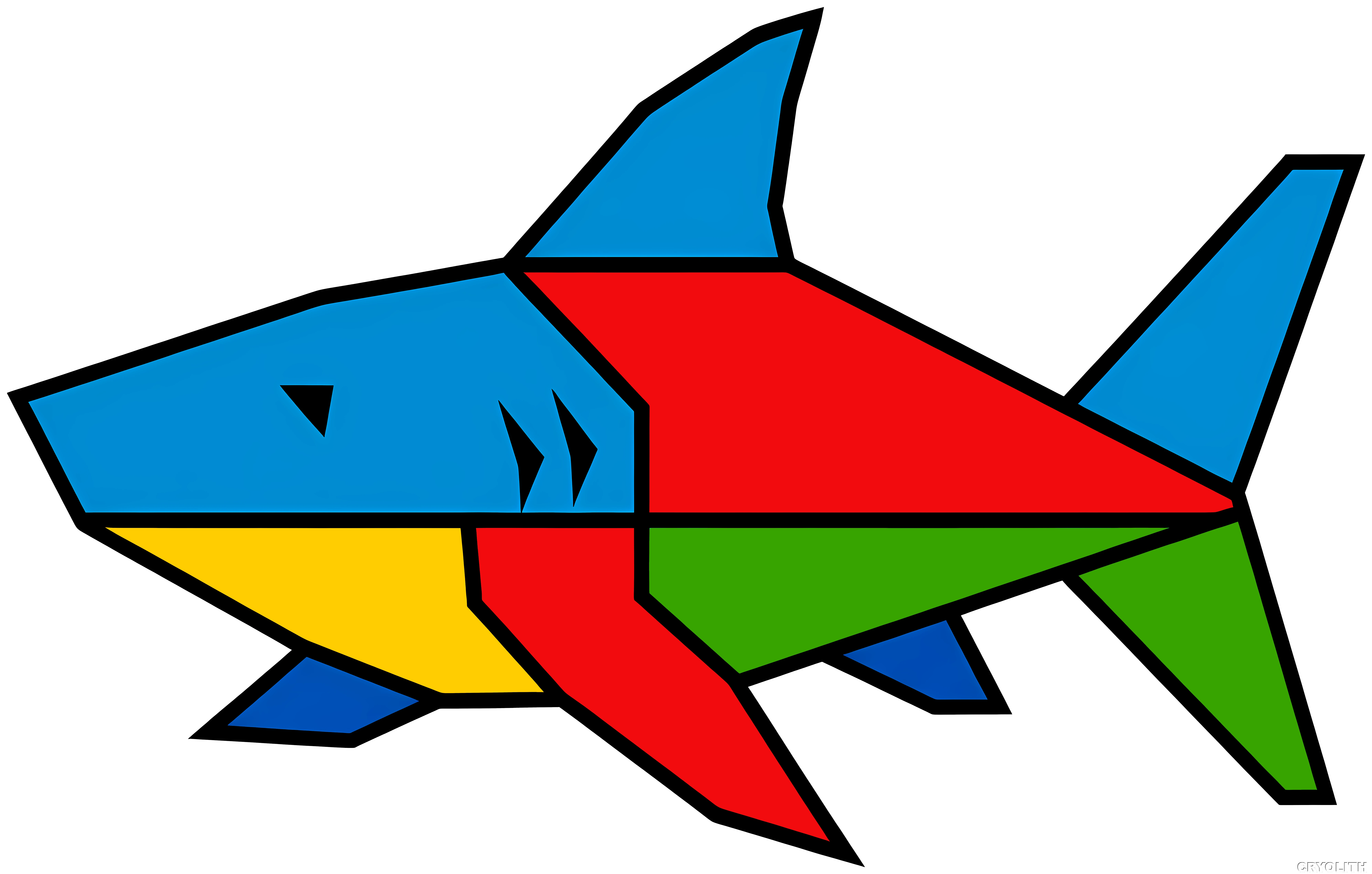 Shark of the Depths - Prismatic Beasts artwork by Cryolith