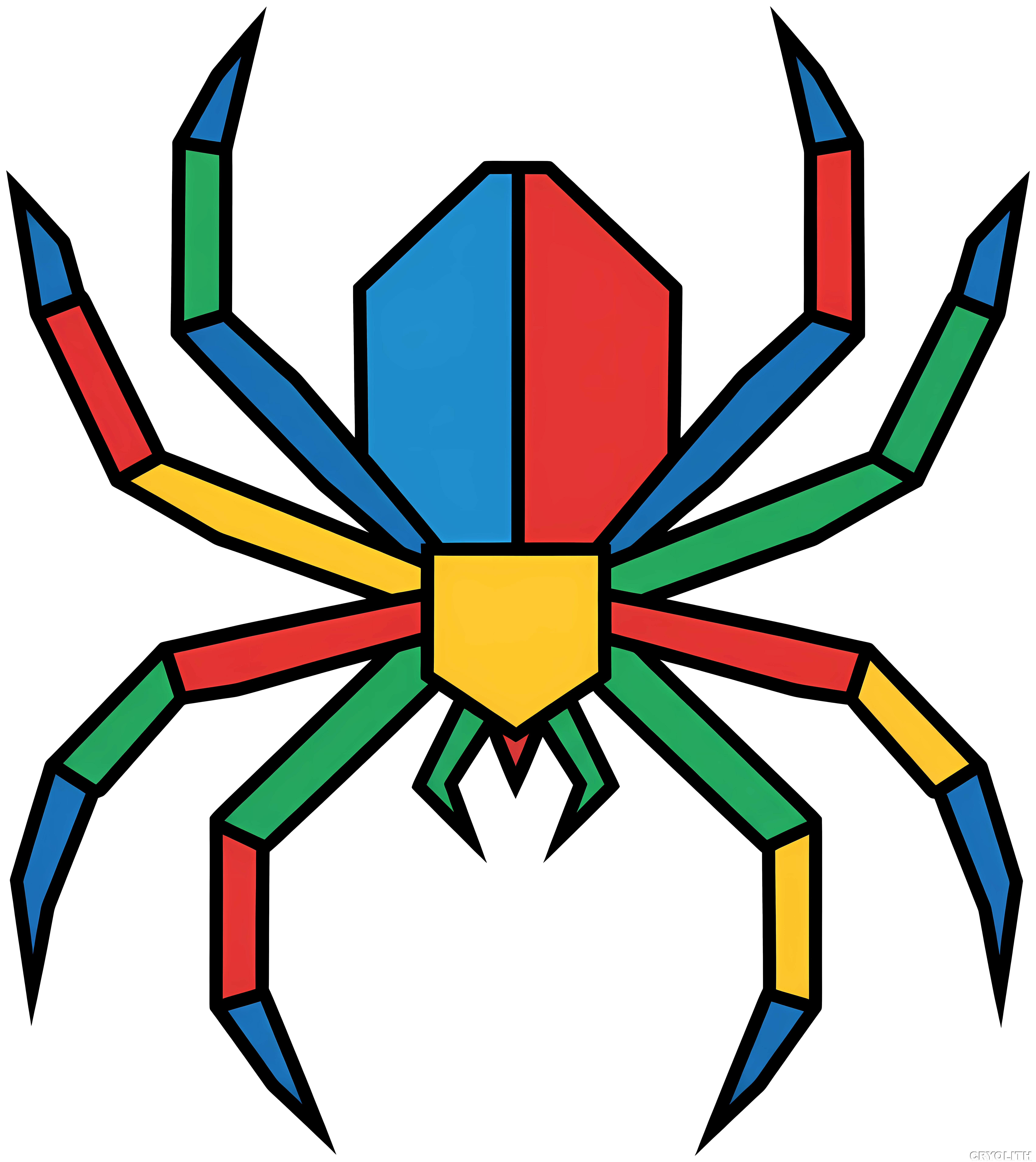 Spider of Symmetry - Prismatic Beasts artwork by Cryolith