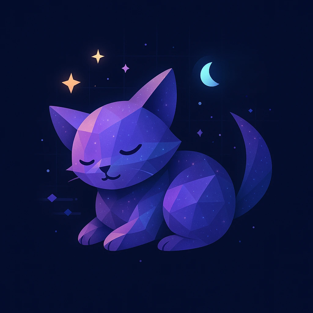 Nebula Kitty - Quantum Companions artwork by Cryolith