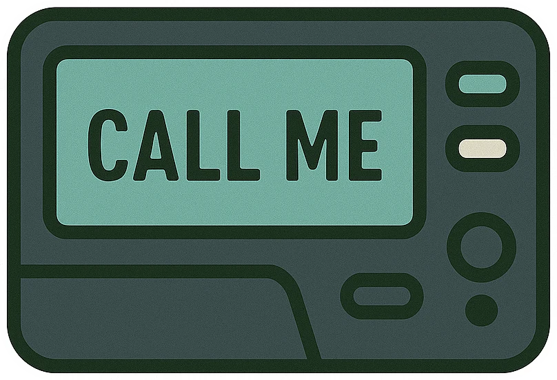 Pager - Retro Tech Icons artwork by Cryolith