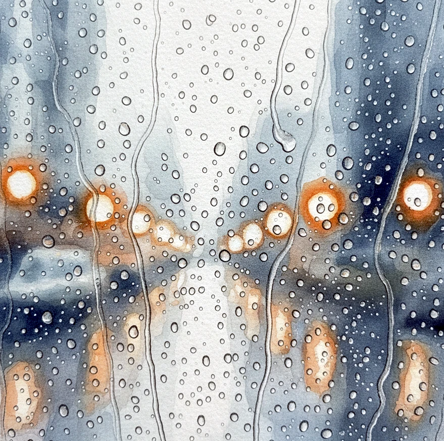 Rain on the Windowpane - Stillness and Motion artwork by Cryolith